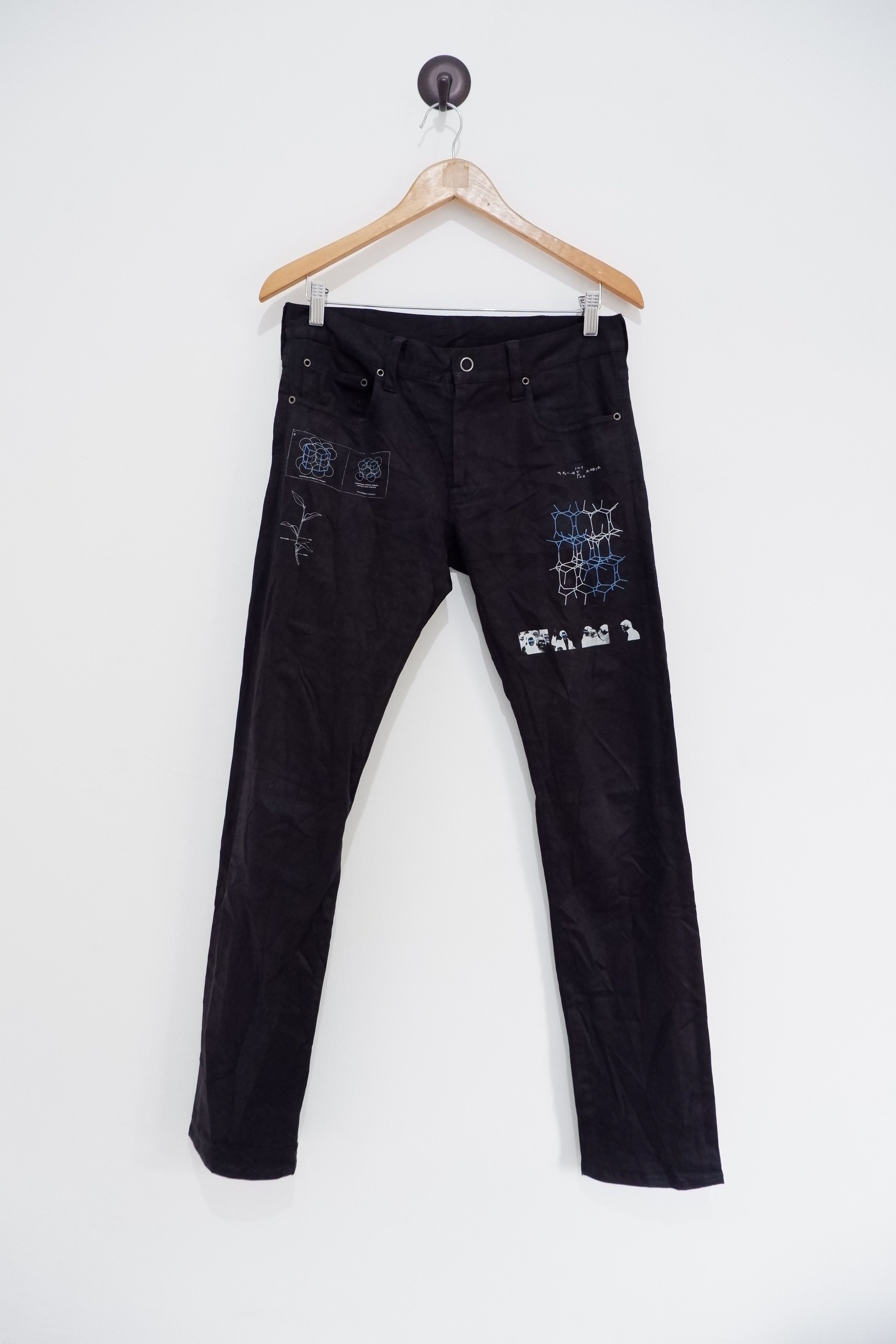 image of Jun Takahashi x Undercover Aw10/11 Undercover The Mentality Of Reverse Running Pants in Black (Size