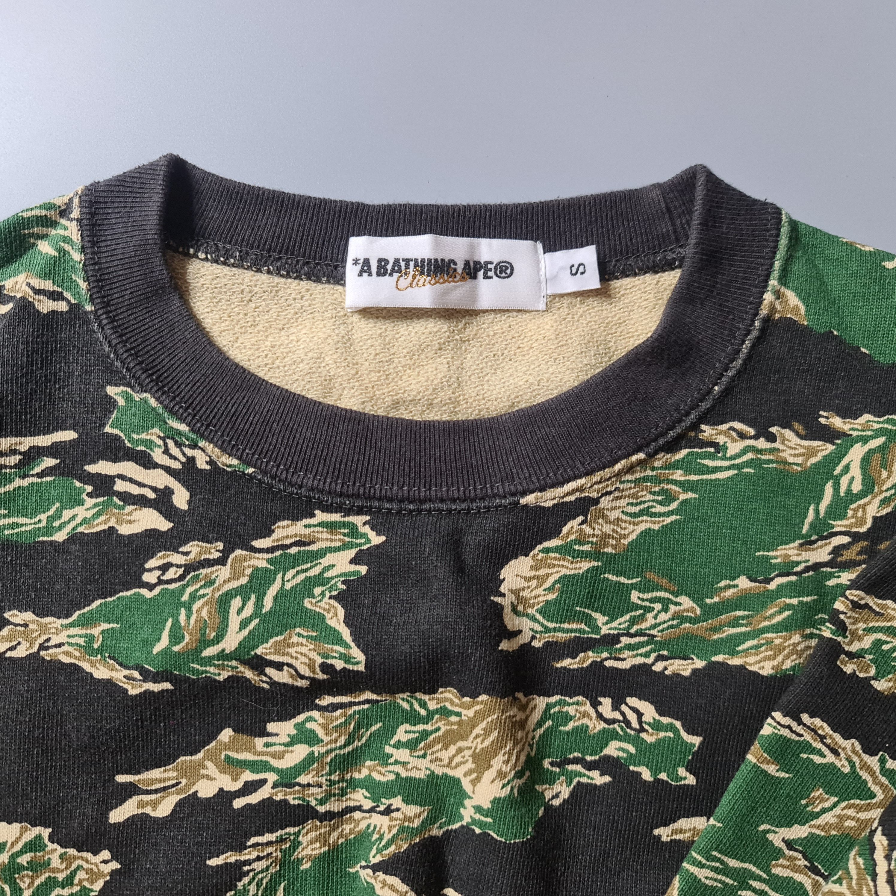 Bape × Nigo Bape - Bape Classics Tiger Camo S/S Sweatshirt Size US S / EU 44-46 / 1 - 4 Thumbnail