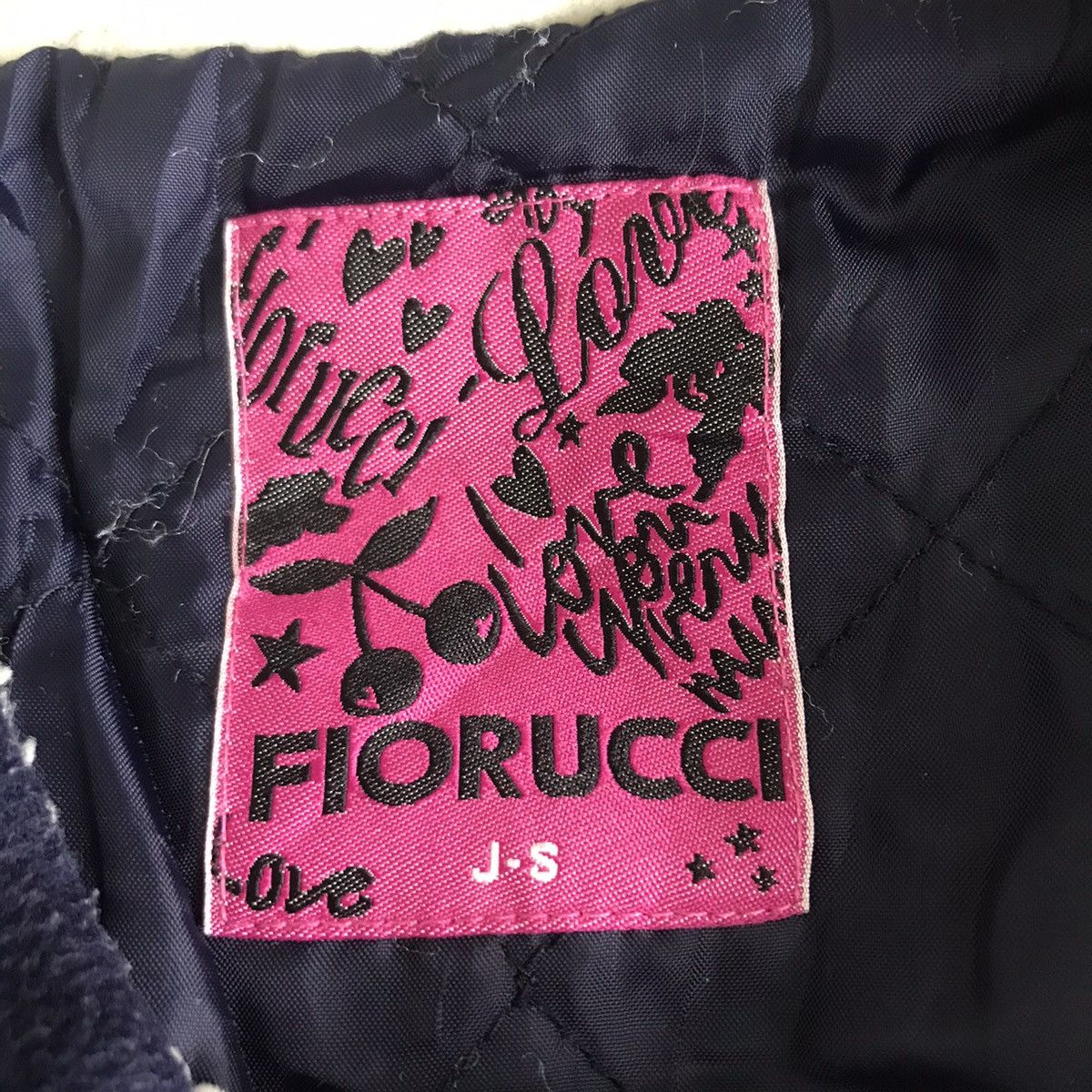 Fiorucci FIORUCCI Italy Italian Designer Embroidered Logo Navy Hoodie Size S / US 4 / IT 40 - 4 Thumbnail