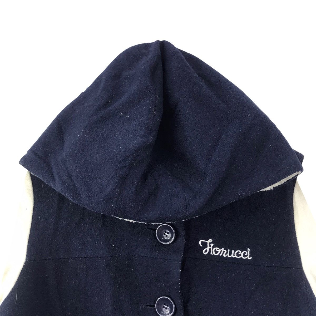 Fiorucci FIORUCCI Italy Italian Designer Embroidered Logo Navy Hoodie Size S / US 4 / IT 40 - 2 Thumbnail