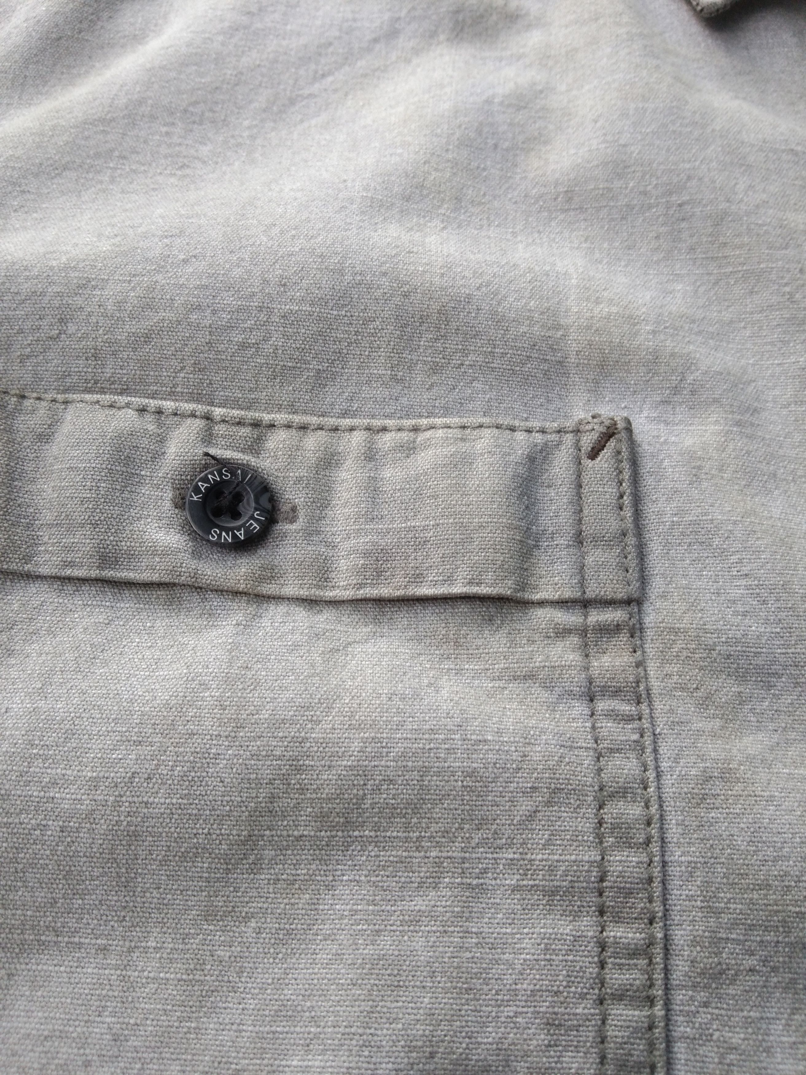 Kansai Yamamoto VINTAGE KANSAI JEANS DUO POCKET KHAKI SHIRT Size US XL / EU 56 / 4 - 6 Thumbnail