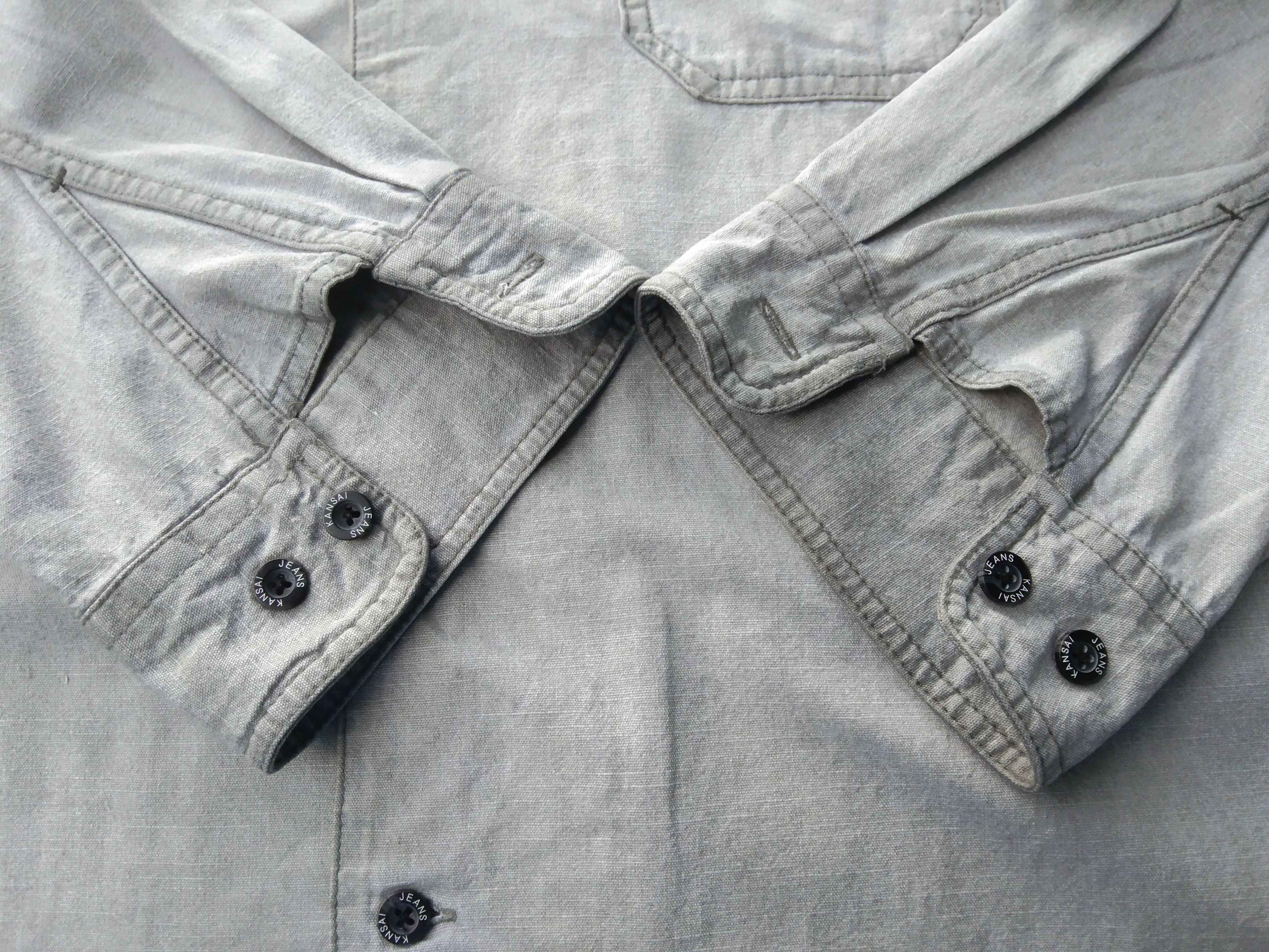 Kansai Yamamoto VINTAGE KANSAI JEANS DUO POCKET KHAKI SHIRT Size US XL / EU 56 / 4 - 3 Thumbnail