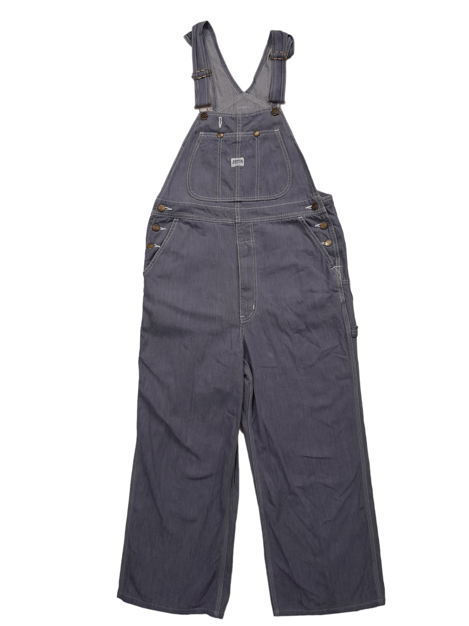 image of 90's Edwin Overalls Indigo Overalls Denim (E610), Men's (Size 32)