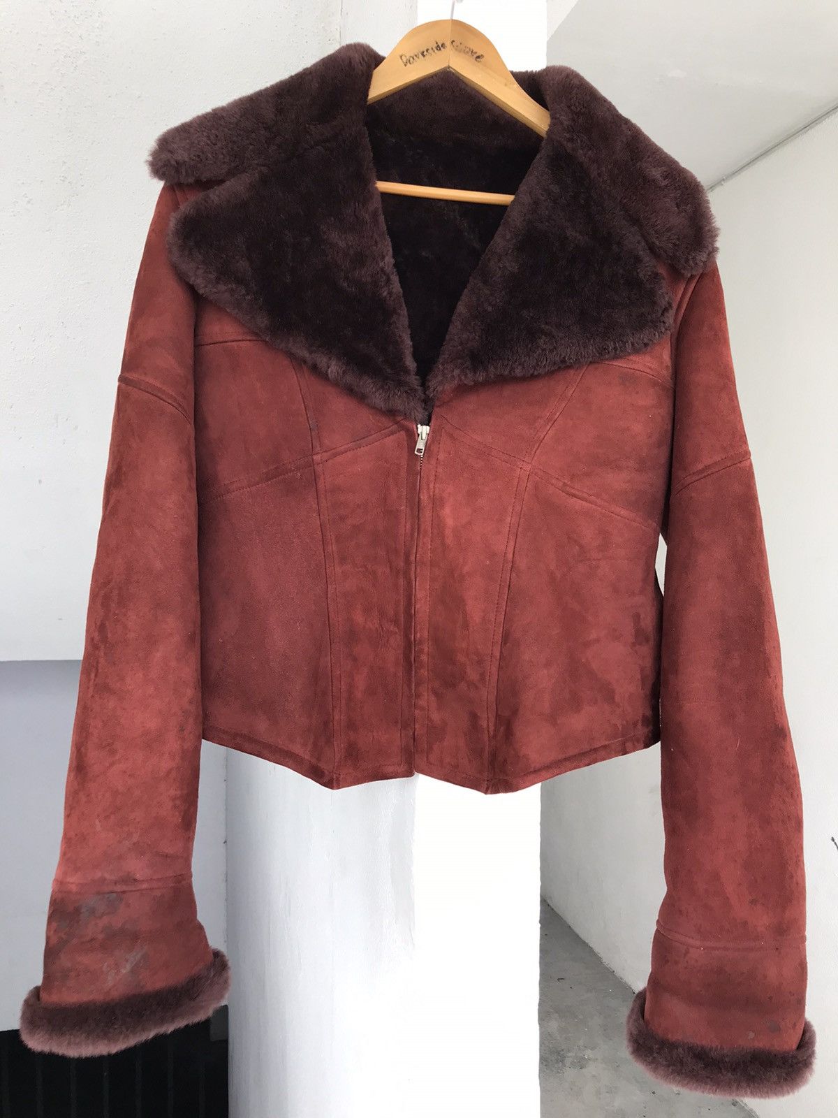 Martine Sitbon Super Rare 90s Martine Sitbon Leather Fur Jacket A3 Size US M / EU 48-50 / 2 - 7 Thumbnail