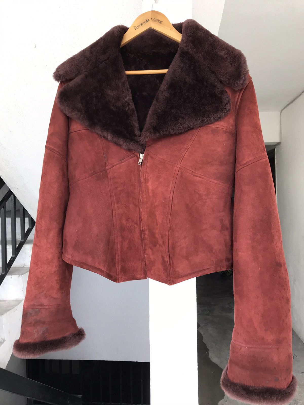 Martine Sitbon Super Rare 90s Martine Sitbon Leather Fur Jacket A3 Size US M / EU 48-50 / 2 - 4 Thumbnail