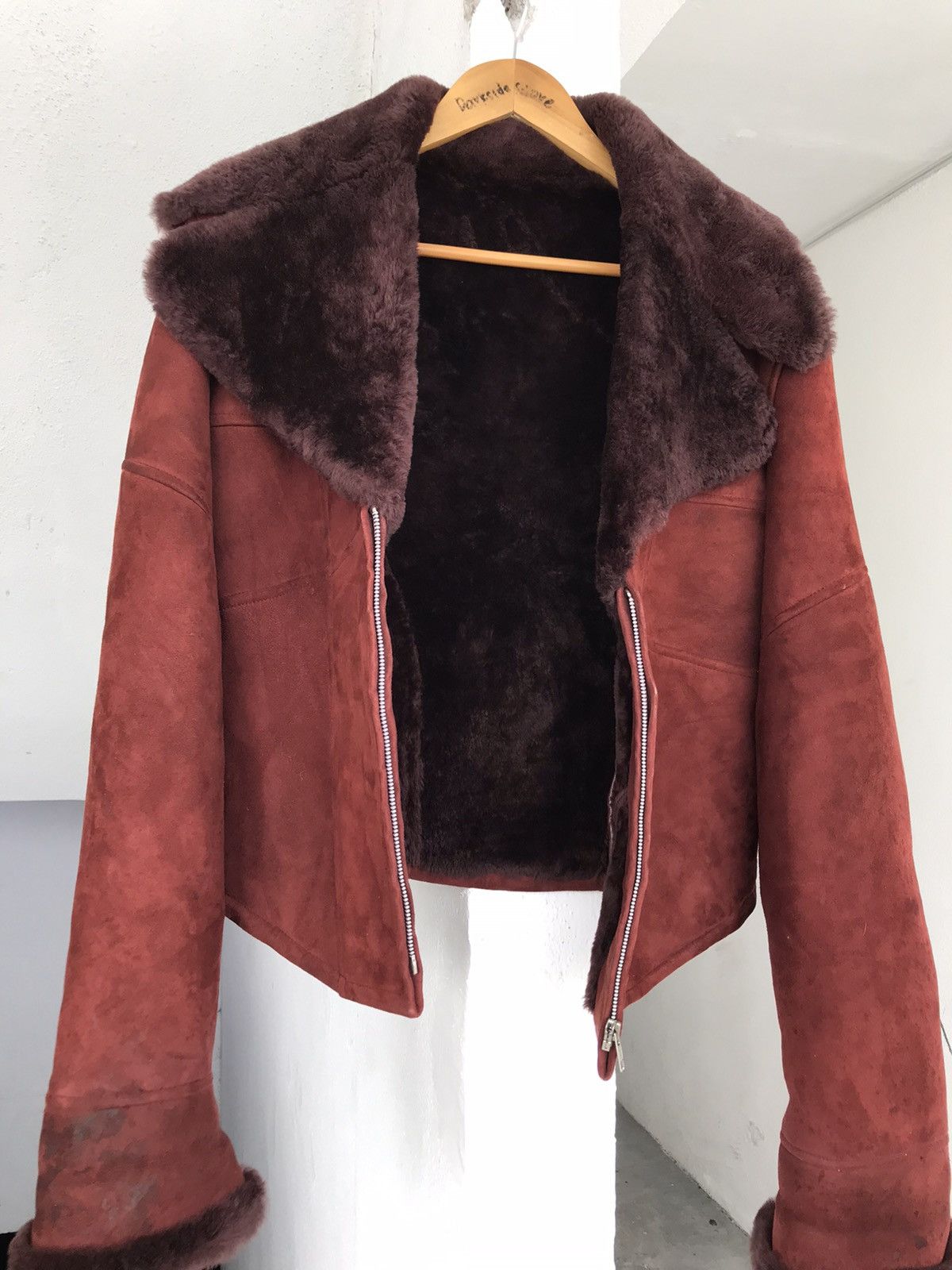 Martine Sitbon Super Rare 90s Martine Sitbon Leather Fur Jacket A3 Size US M / EU 48-50 / 2 - 14 Thumbnail