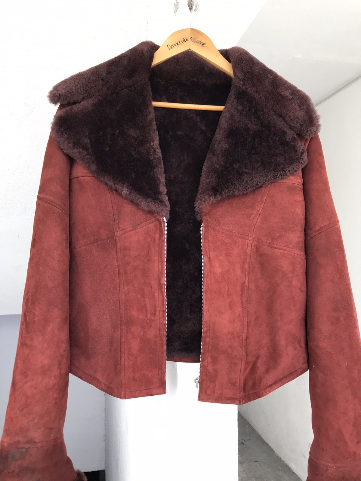 Martine Sitbon Super Rare 90s Martine Sitbon Leather Fur Jacket A3 Size US M / EU 48-50 / 2 - 12 Thumbnail