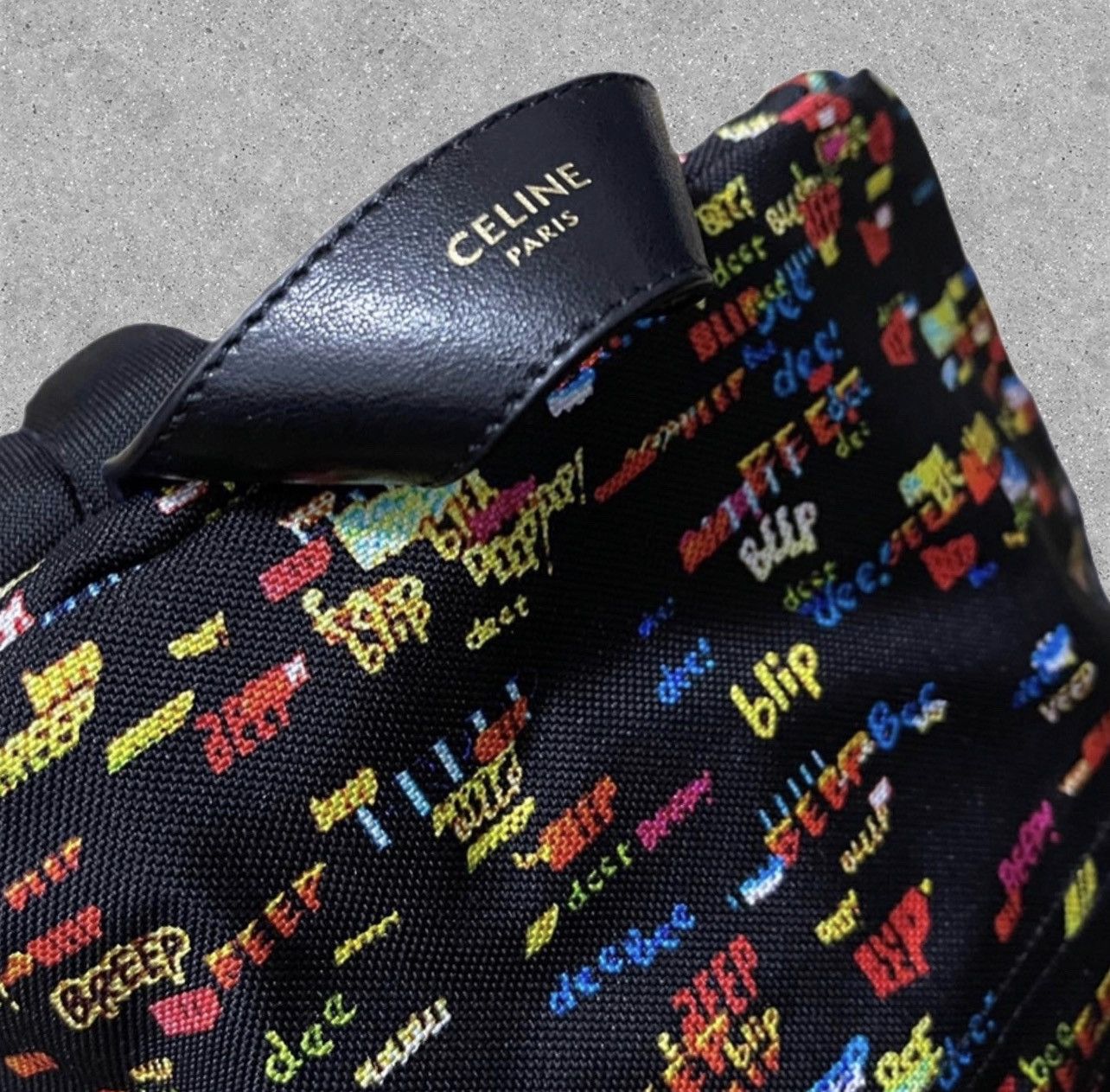 Celine × Hedi Slimane CELINE BY HEDI SLIMANE “SS19 NYLON “BEEP” PRINTED BACKPACK” Size ONE SIZE - 3 Thumbnail