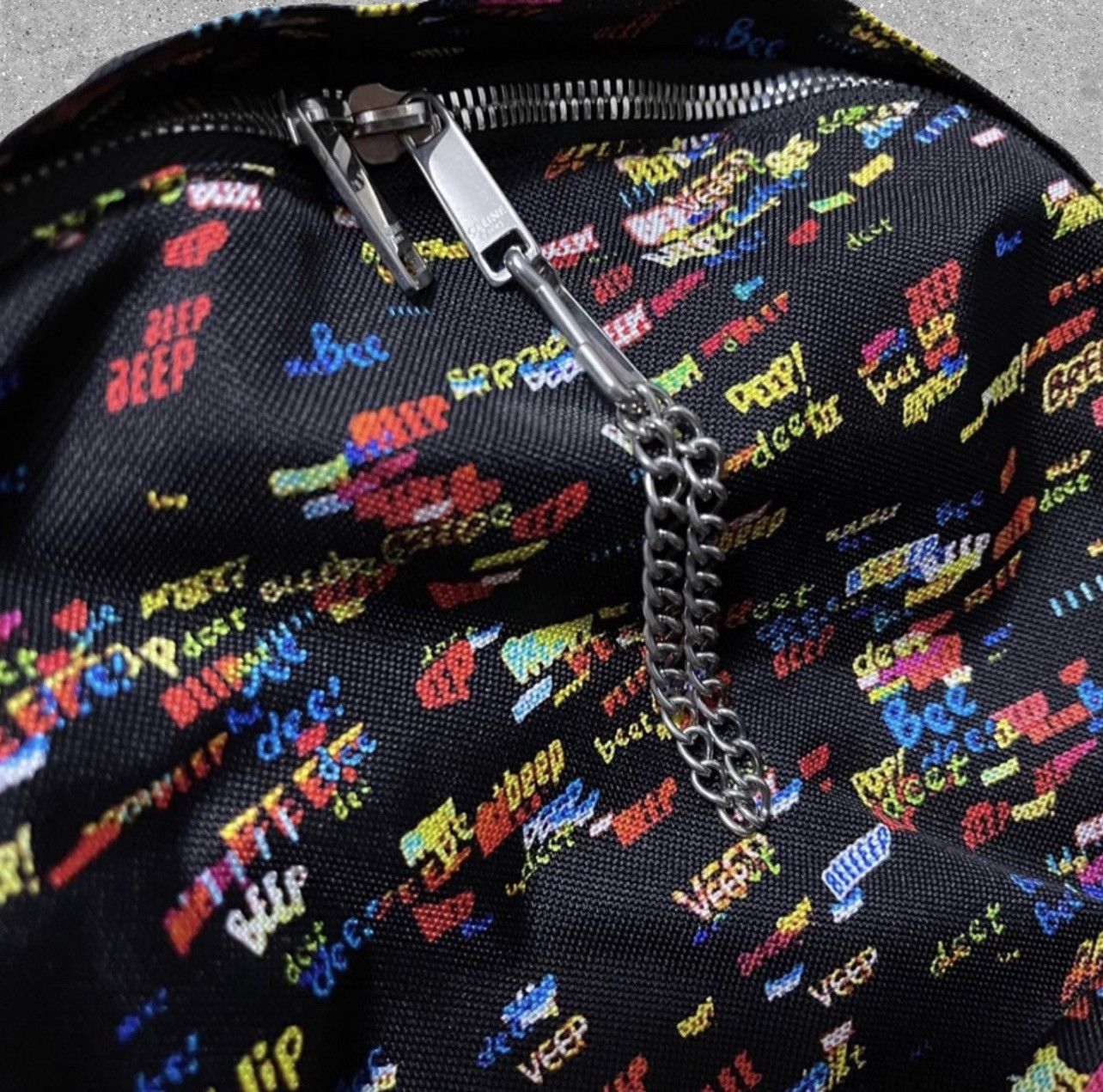 Celine × Hedi Slimane CELINE BY HEDI SLIMANE “SS19 NYLON “BEEP” PRINTED BACKPACK” Size ONE SIZE - 2 Thumbnail