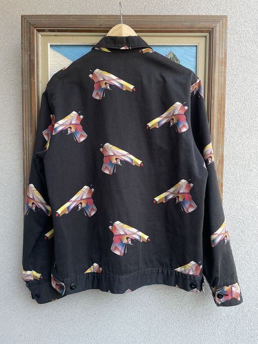 Supreme SS16 Supreme x Mendini Black Work Jacket Rare Gun