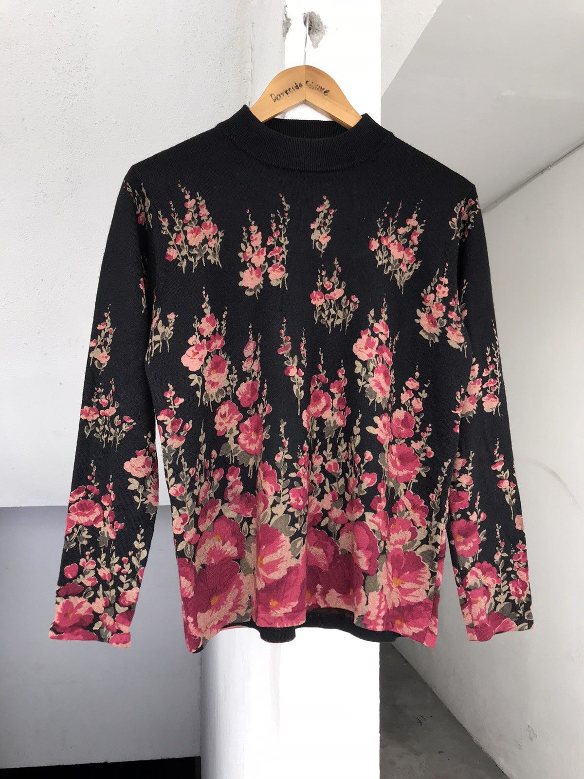 20471120 × Beauty Beast Vintage Leomarina Flower Art Knit Size US M / EU 48-50 / 2 - 2 Thumbnail