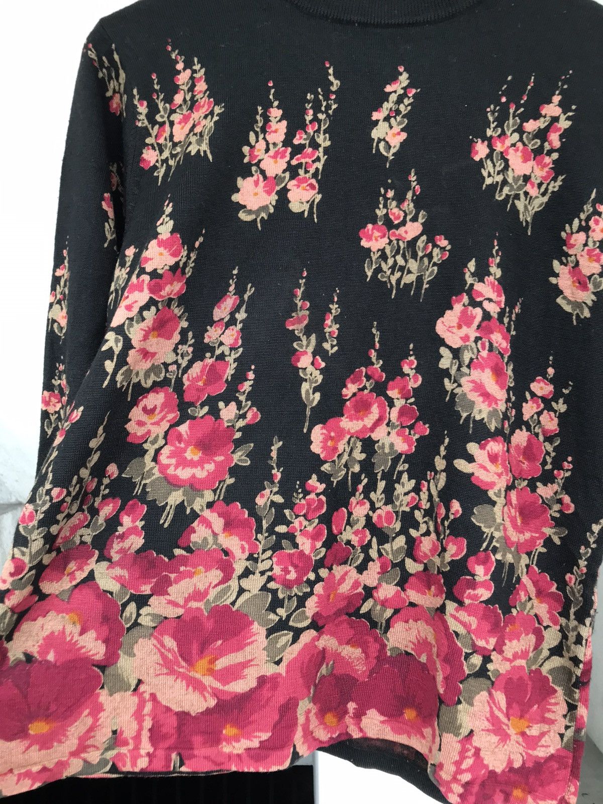 20471120 × Beauty Beast Vintage Leomarina Flower Art Knit Size US M / EU 48-50 / 2 - 8 Thumbnail