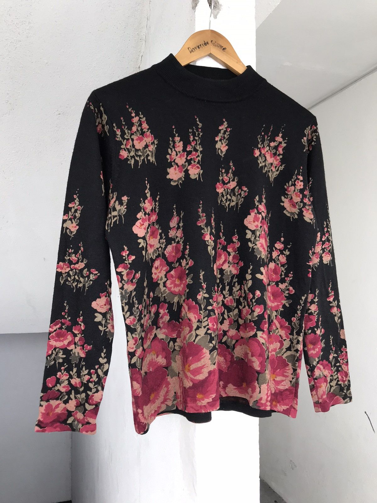 20471120 × Beauty Beast Vintage Leomarina Flower Art Knit Size US M / EU 48-50 / 2 - 3 Thumbnail