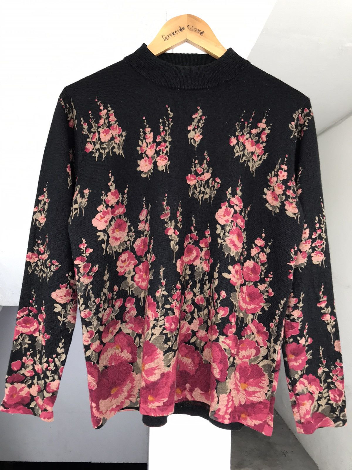 20471120 × Beauty Beast Vintage Leomarina Flower Art Knit Size US M / EU 48-50 / 2 - 7 Thumbnail