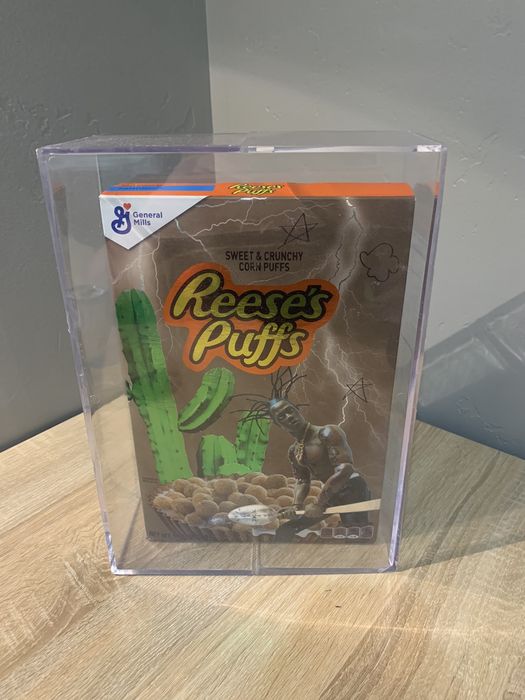 Travis Scott Travis Scott Limited Edition Reeses Puffs In Acrylic Case ...