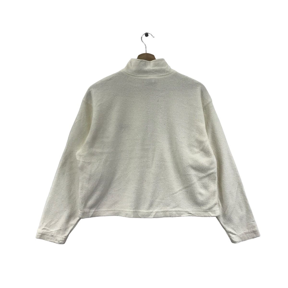 Other Vintage CRAZY SHIRTS HAWAII Half Zipper White CropTopSweater Size S / US 4 / IT 40 - 6 Thumbnail
