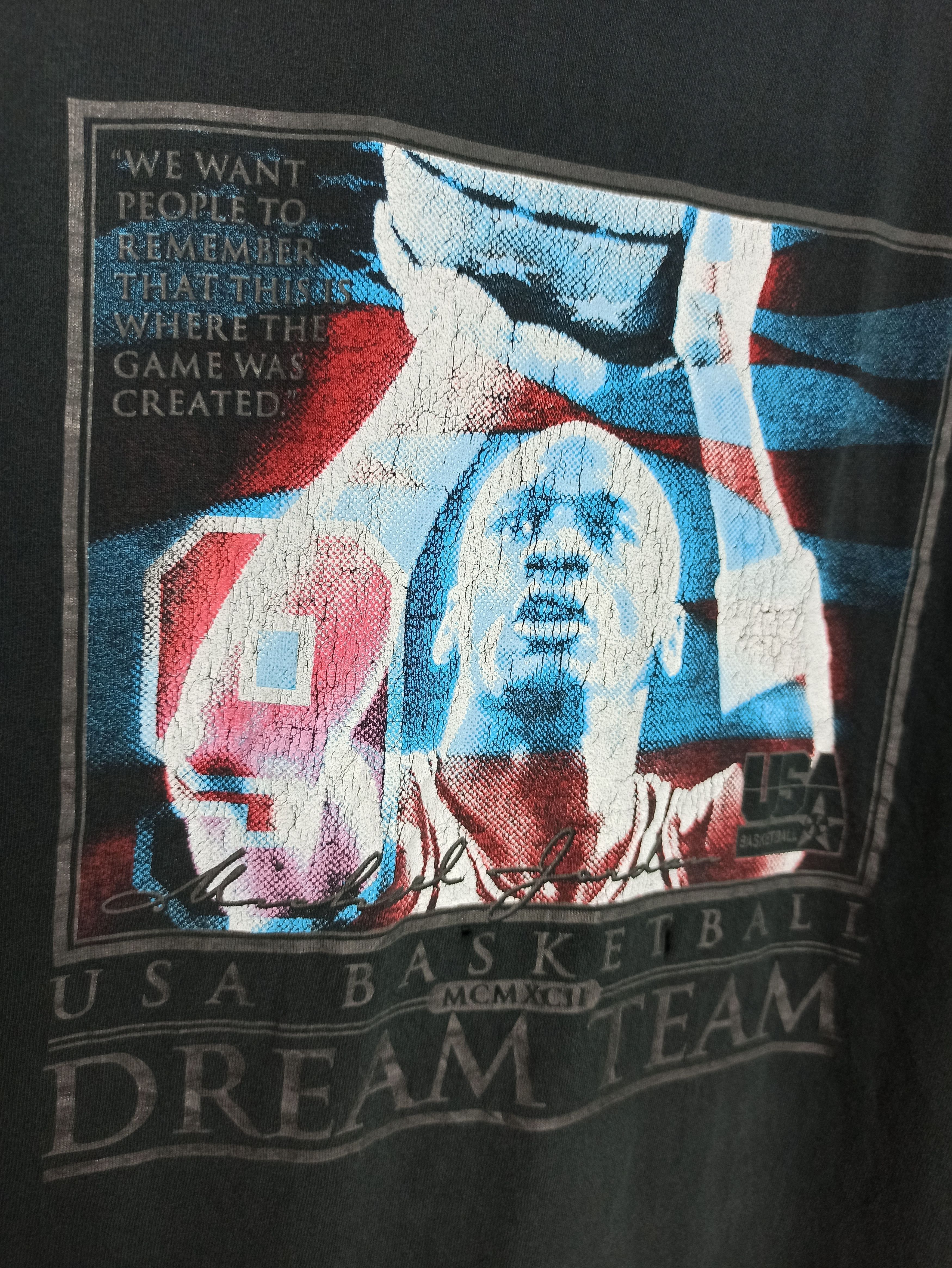 Nike Vintage Faded Black Nike Michael Jordan tee Worn Size US M / EU 48-50 / 2 - 2 Thumbnail