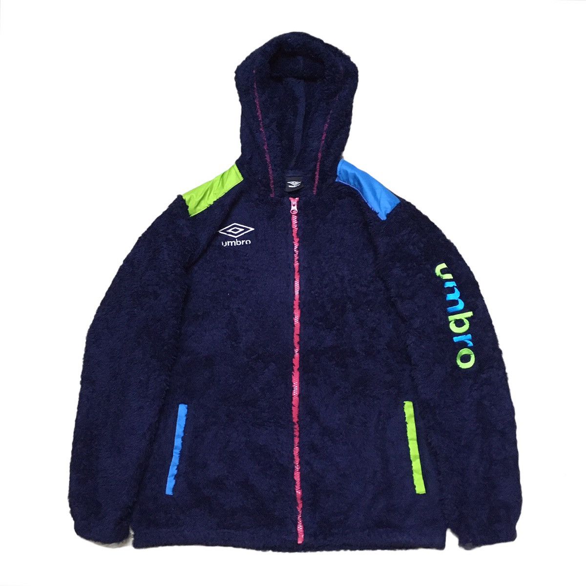 Umbro Umbro Fleece Jacket Sweater Hoodie Big Logo Size US M / EU 48-50 / 2 - 1 Thumbnail