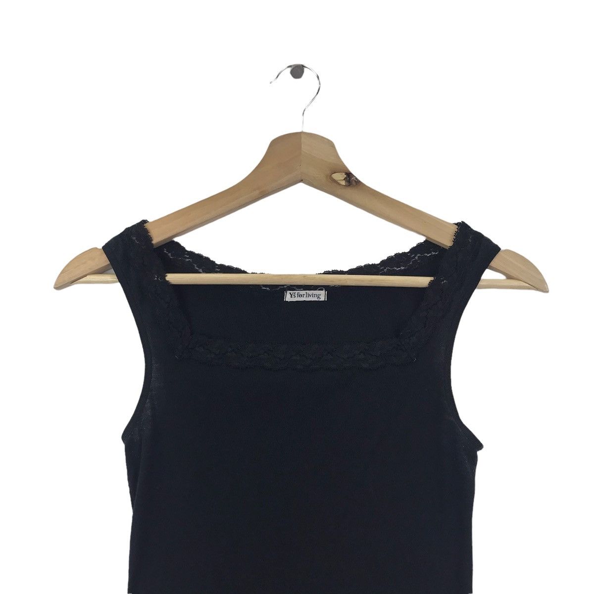 Y's Ys For Living By YOHJI YAMAMOTO Tank LacedSleeveless T shirt Size ONE SIZE - 2 Thumbnail