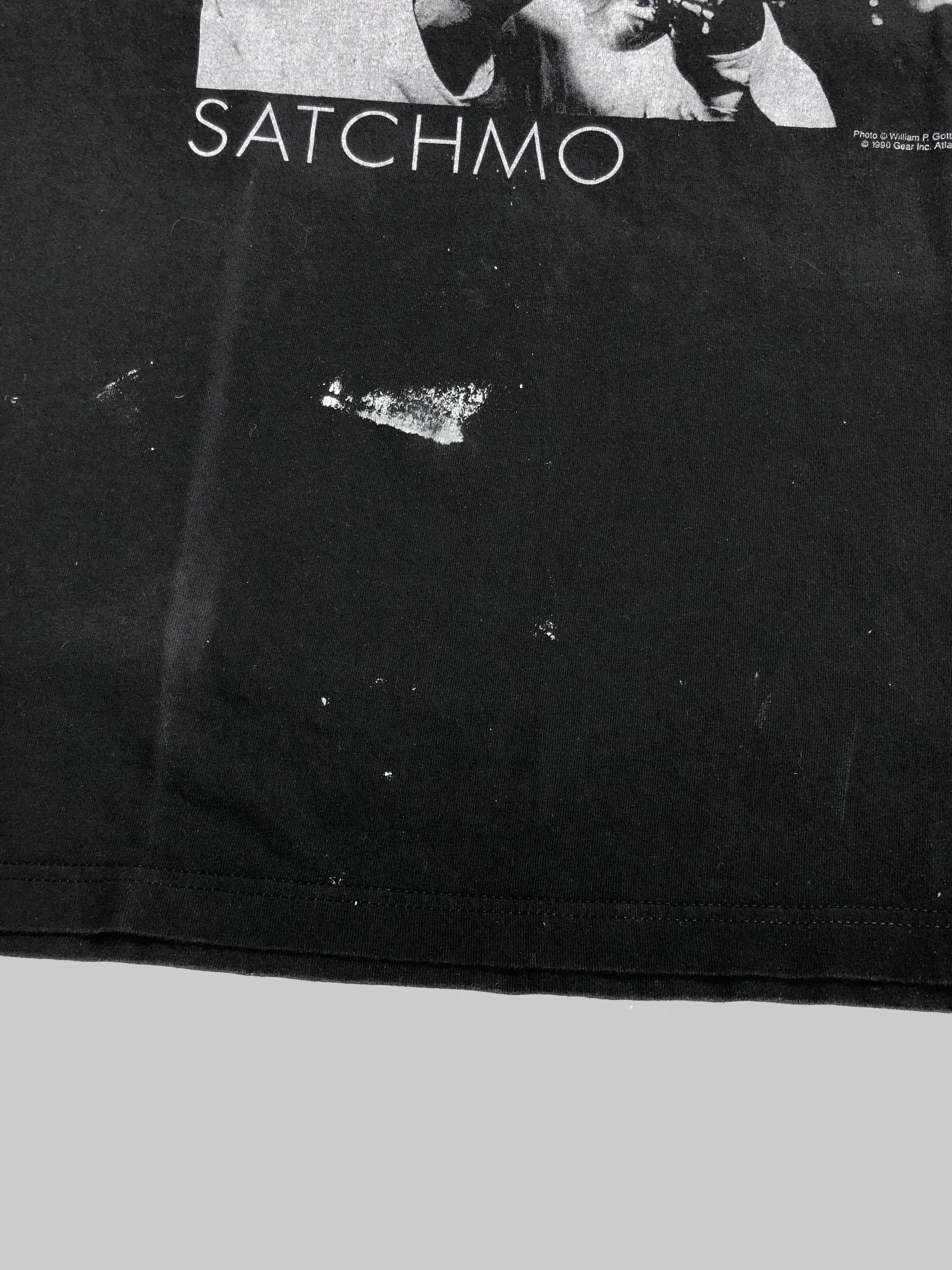 Band Tees Vintage 1990 Louis Armstrong Satchmo thrashed t-shirt Size US XL / EU 56 / 4 - 11 Thumbnail