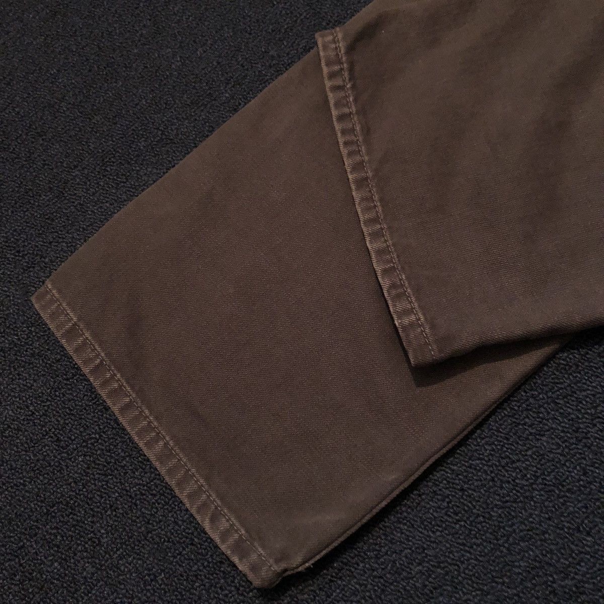 Levi's Vintage Levi’s 505 Straight Fit Dark Grey Denim Jeans 34x30 Size US 34 / EU 50 - 6 Thumbnail