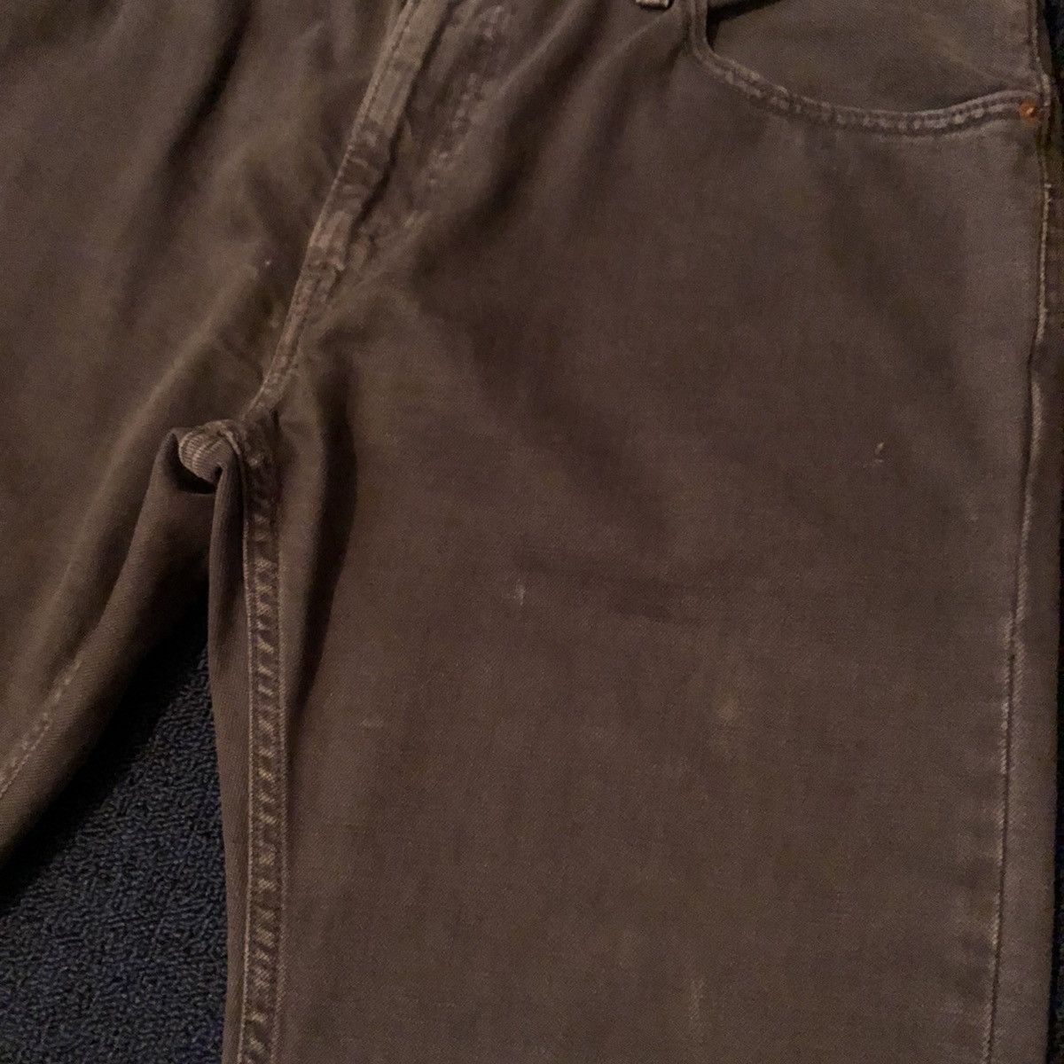 Levi's Vintage Levi’s 505 Straight Fit Dark Grey Denim Jeans 34x30 Size US 34 / EU 50 - 12 Thumbnail