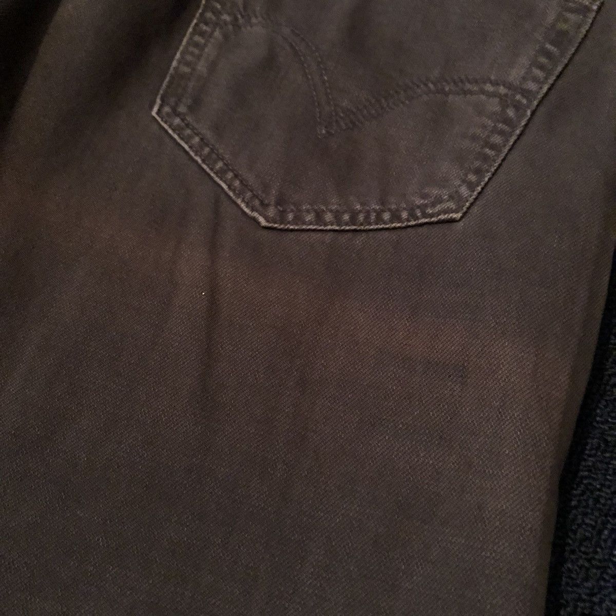 Levi's Vintage Levi’s 505 Straight Fit Dark Grey Denim Jeans 34x30 Size US 34 / EU 50 - 11 Thumbnail
