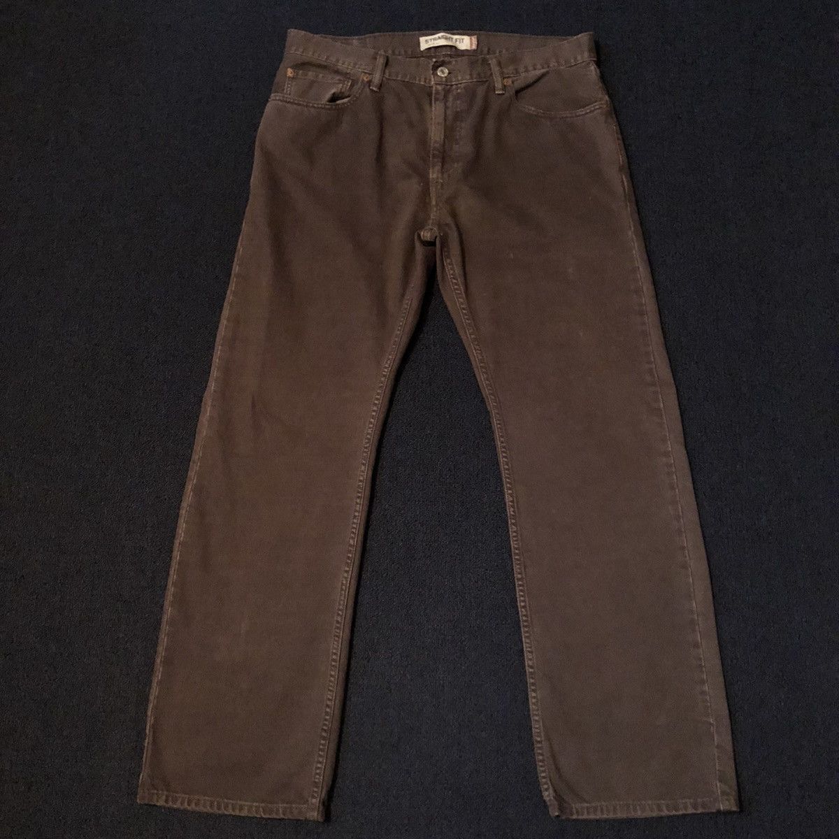Levi's Vintage Levi’s 505 Straight Fit Dark Grey Denim Jeans 34x30 Size US 34 / EU 50 - 3 Thumbnail