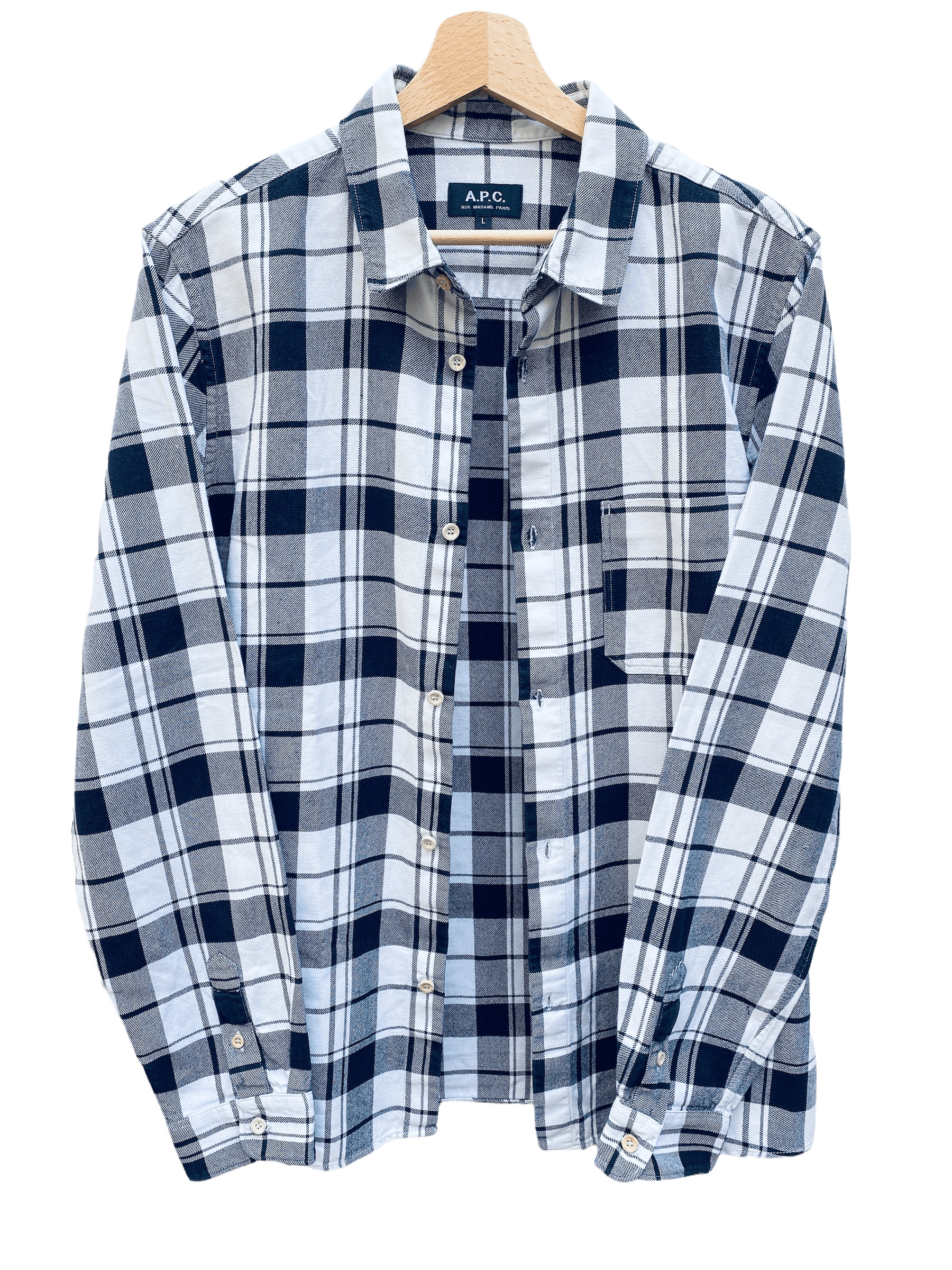 A.P.C. Checkered Overshirt Size US M / EU 48-50 / 2 - 1 Thumbnail