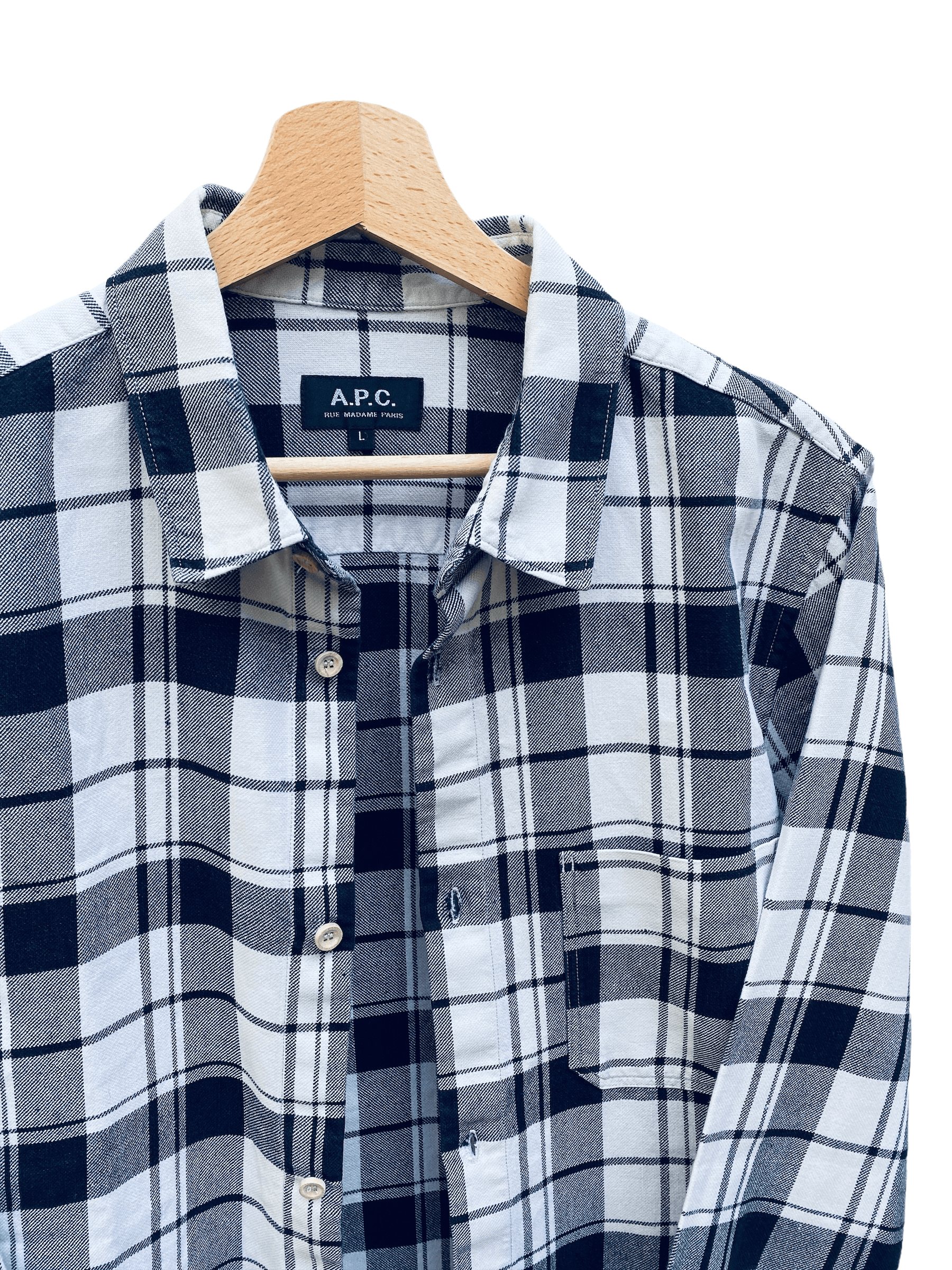 A.P.C. Checkered Overshirt Size US M / EU 48-50 / 2 - 2 Thumbnail