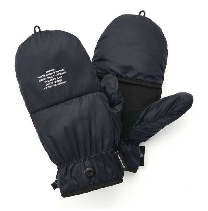 image of Undercover Gu Gloves in Black, Men's