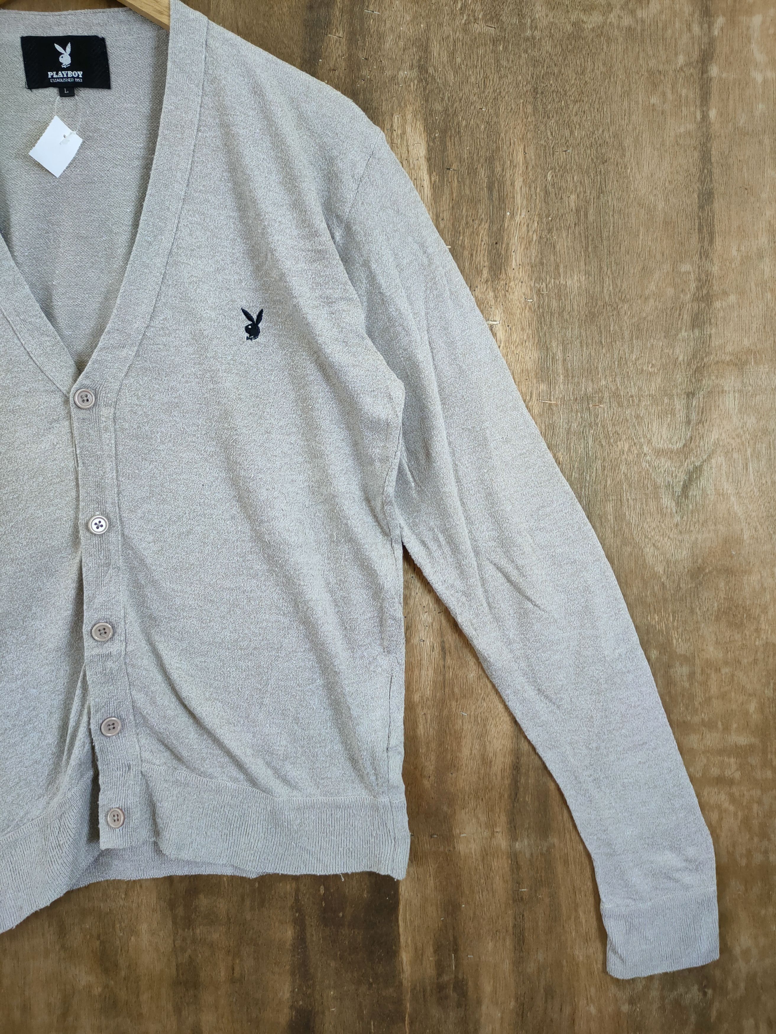Playboy D Playboy knitwear cardigan streetwear #46-945 Size US M / EU 48-50 / 2 - 3 Thumbnail