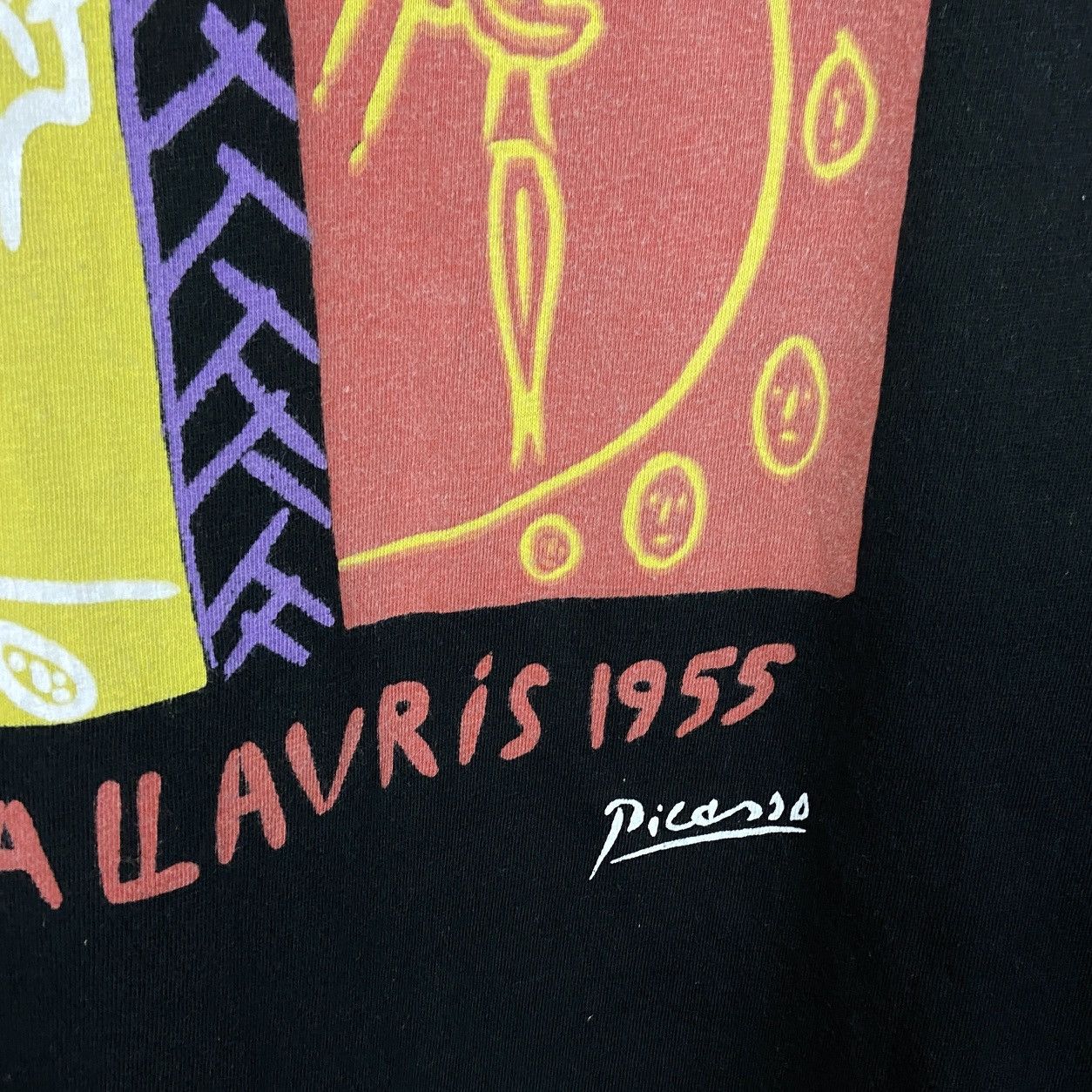 Vintage Vintage 90s Art Picasso To Ross En Vallavris Spadem tee Size US M / EU 48-50 / 2 - 4 Thumbnail