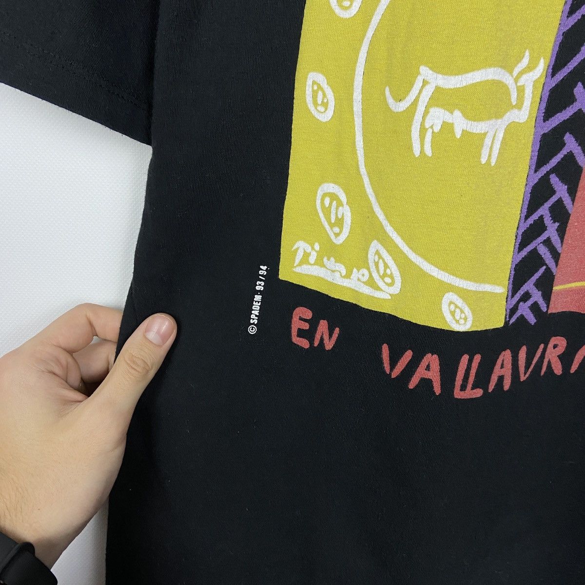 Vintage Vintage 90s Art Picasso To Ross En Vallavris Spadem tee Size US M / EU 48-50 / 2 - 3 Thumbnail