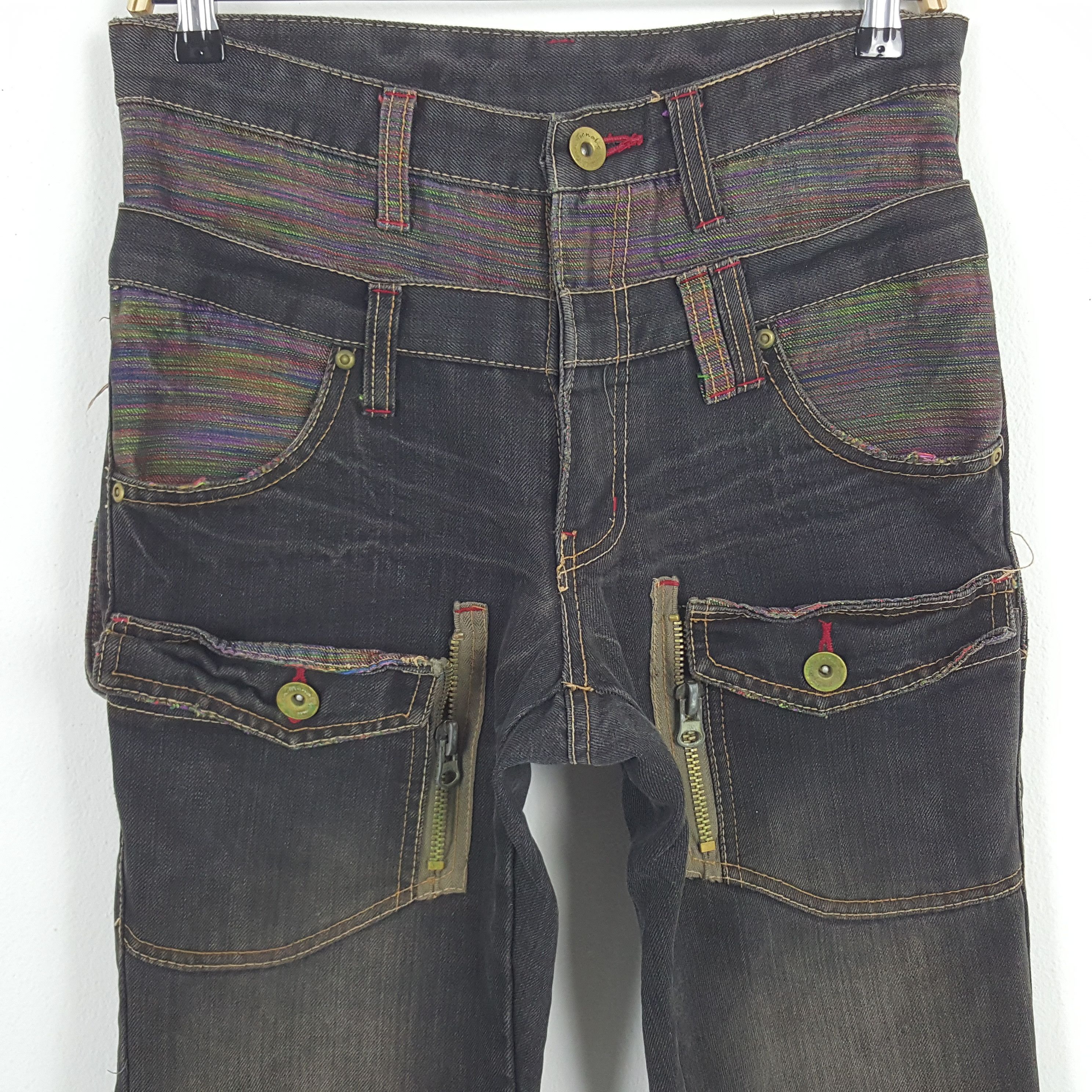 Japanese Brand × Vintage Vintage Japanese Punk Style Denim Jeans Size US 29 - 2 Thumbnail