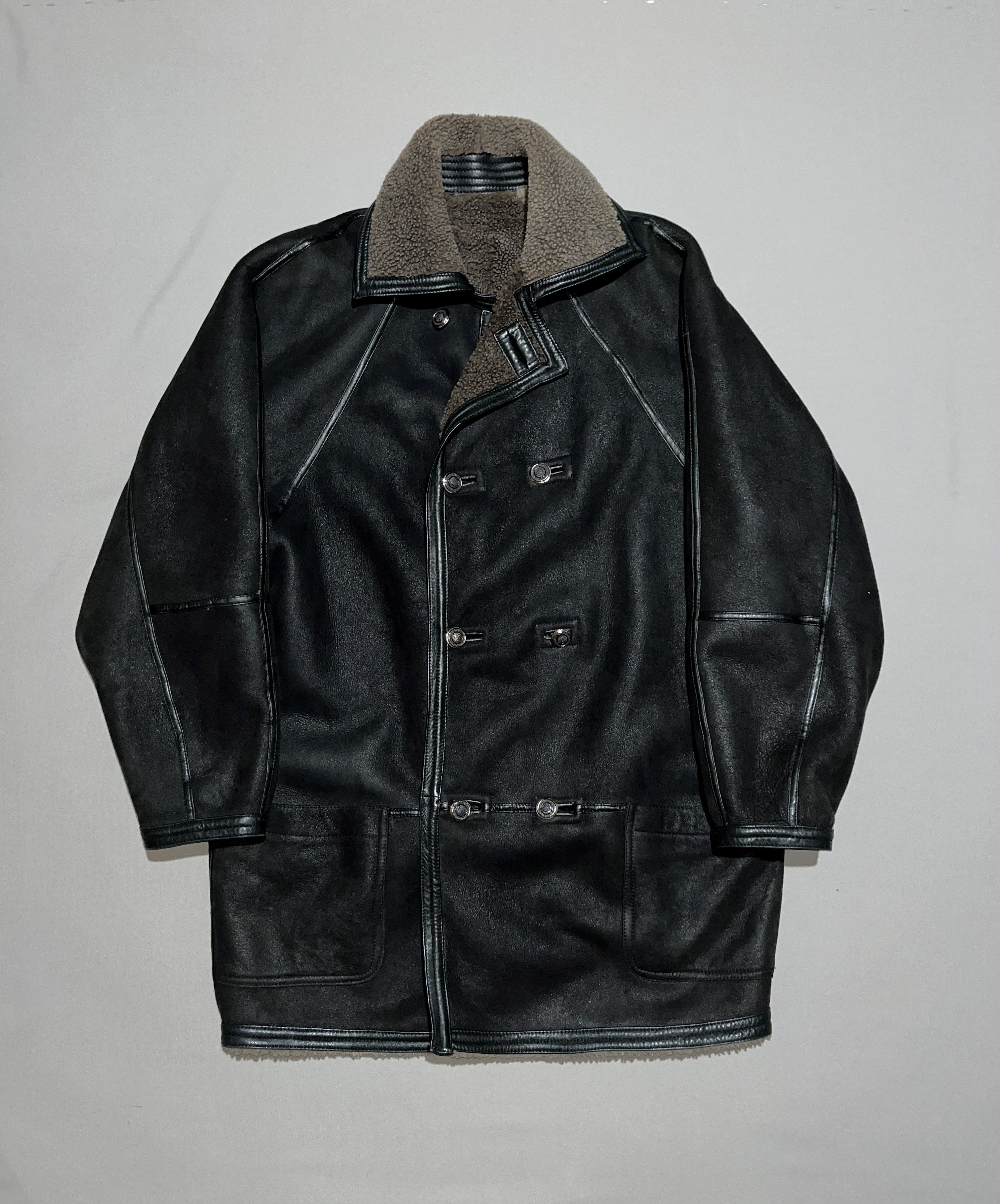 Gianni Versace Versace Real GRAIL Gianni Versace Reversible Vintage Shearling Coat Grailed