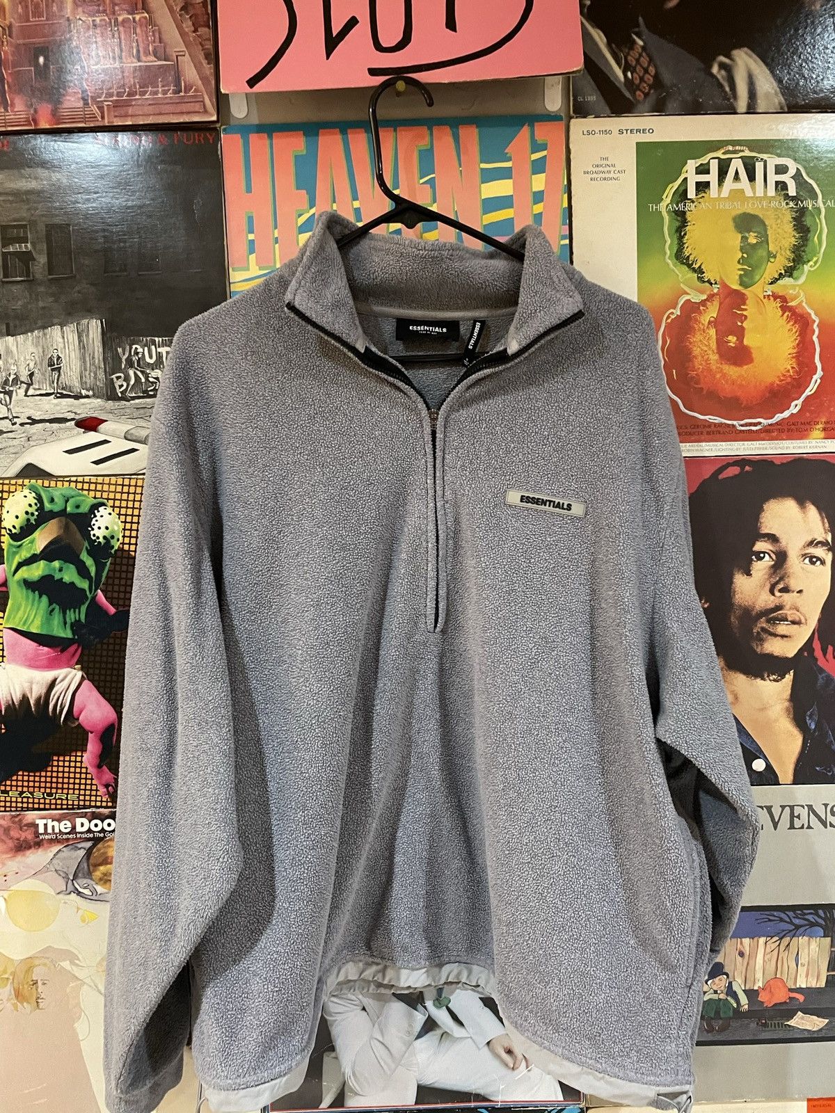 Fear of God Essentials Grey Sherpa Quarter Zip Season One Jacket Size US S / EU 44-46 / 1 - 1 Thumbnail
