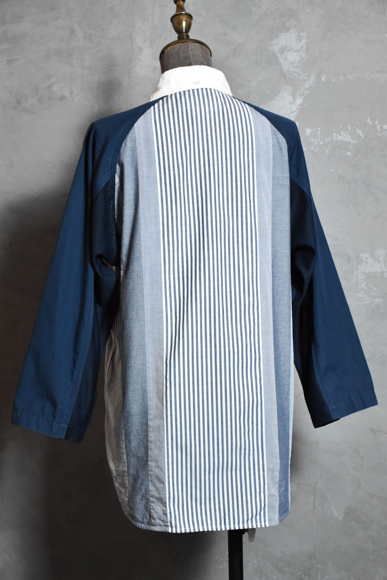 Comme des Garcons Ganryu (comme des garcons) -Splicing stripe shirt Size US L / EU 52-54 / 3 - 5 Thumbnail