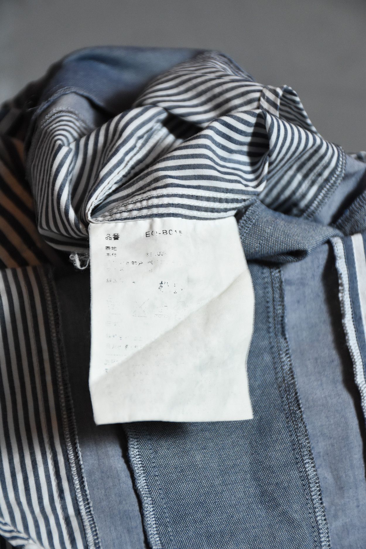 Comme des Garcons Ganryu (comme des garcons) -Splicing stripe shirt Size US L / EU 52-54 / 3 - 8 Thumbnail