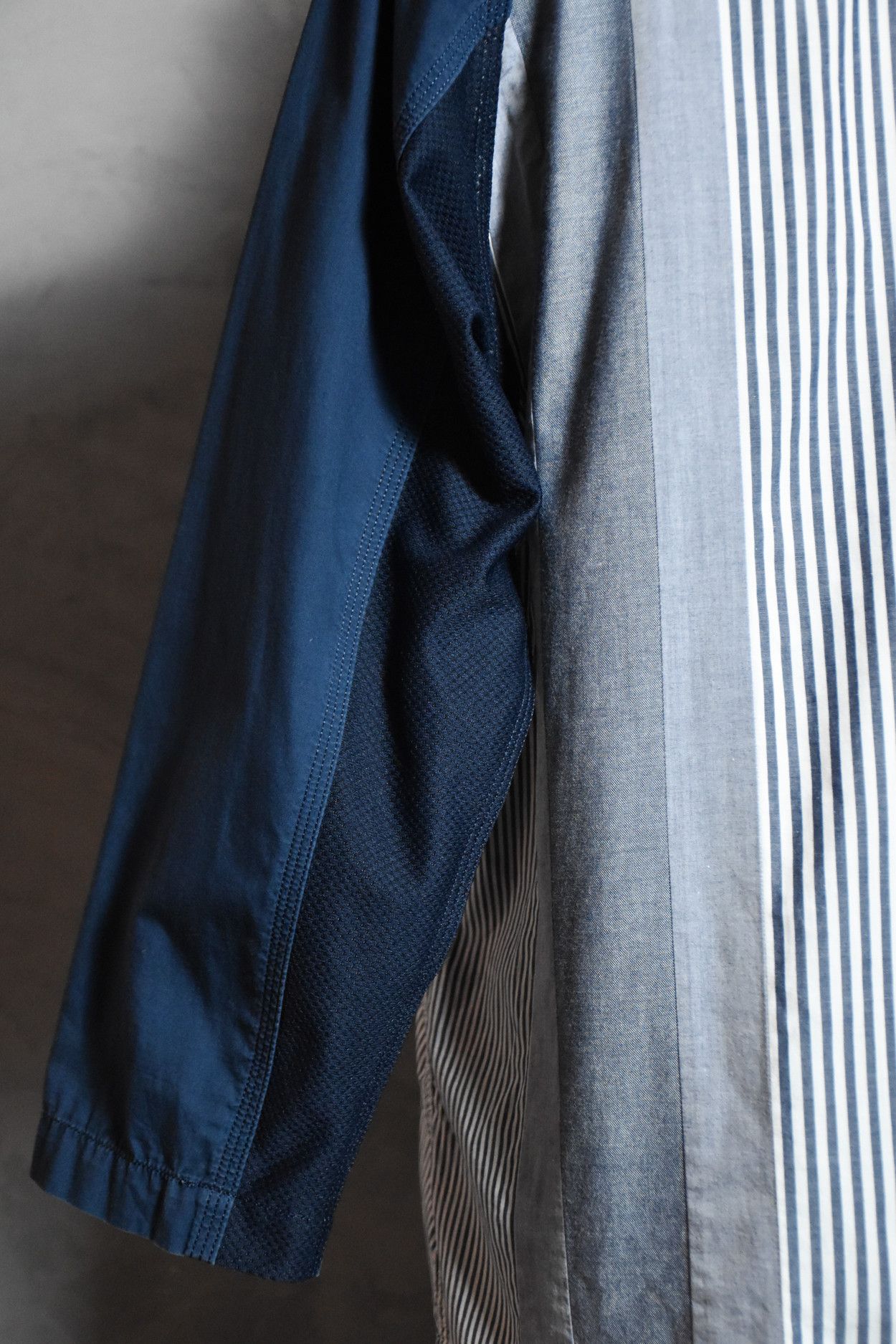 Comme des Garcons Ganryu (comme des garcons) -Splicing stripe shirt Size US L / EU 52-54 / 3 - 6 Thumbnail