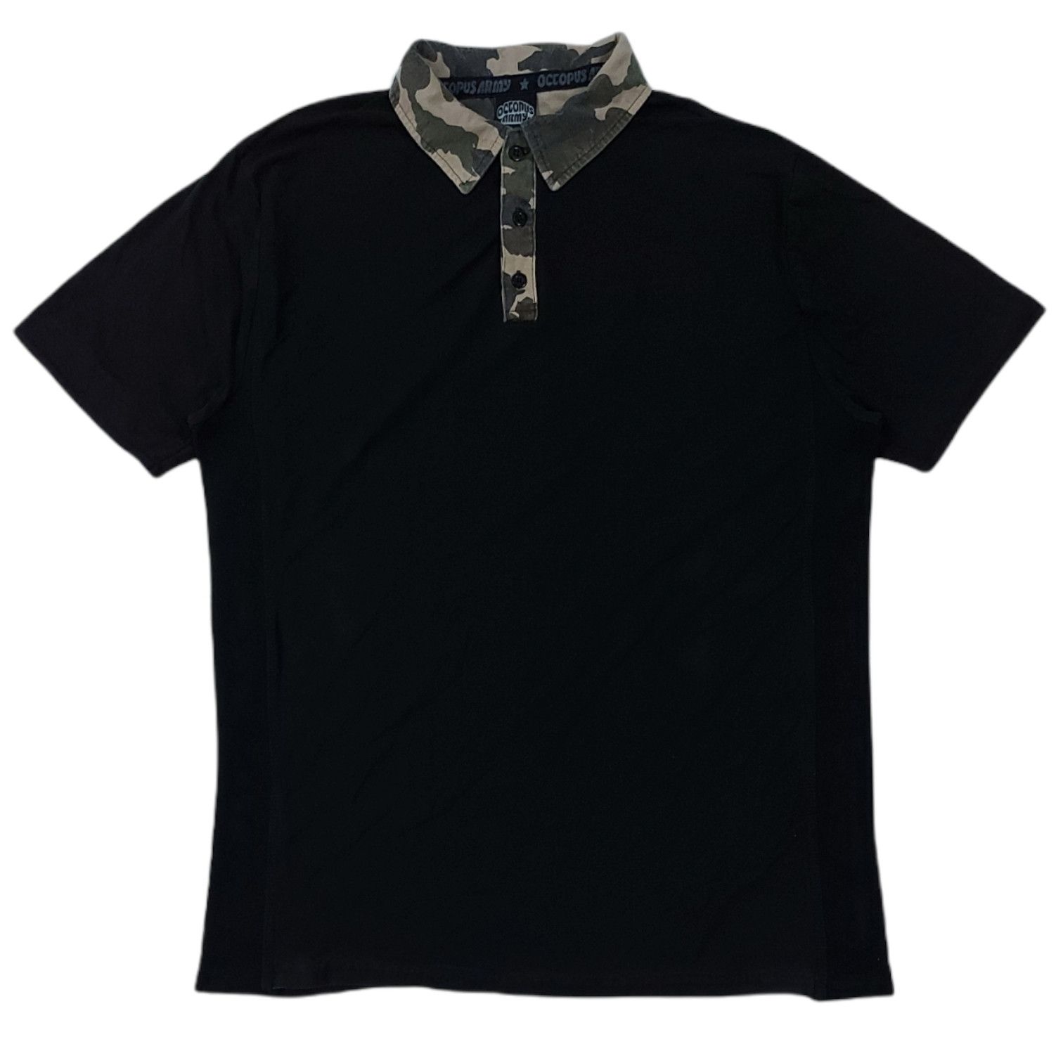 Japanese Brand × Octopus RARE! VTG OCTOPUS ARMY BLACK POLO Size US L / EU 52-54 / 3 - 1 Thumbnail