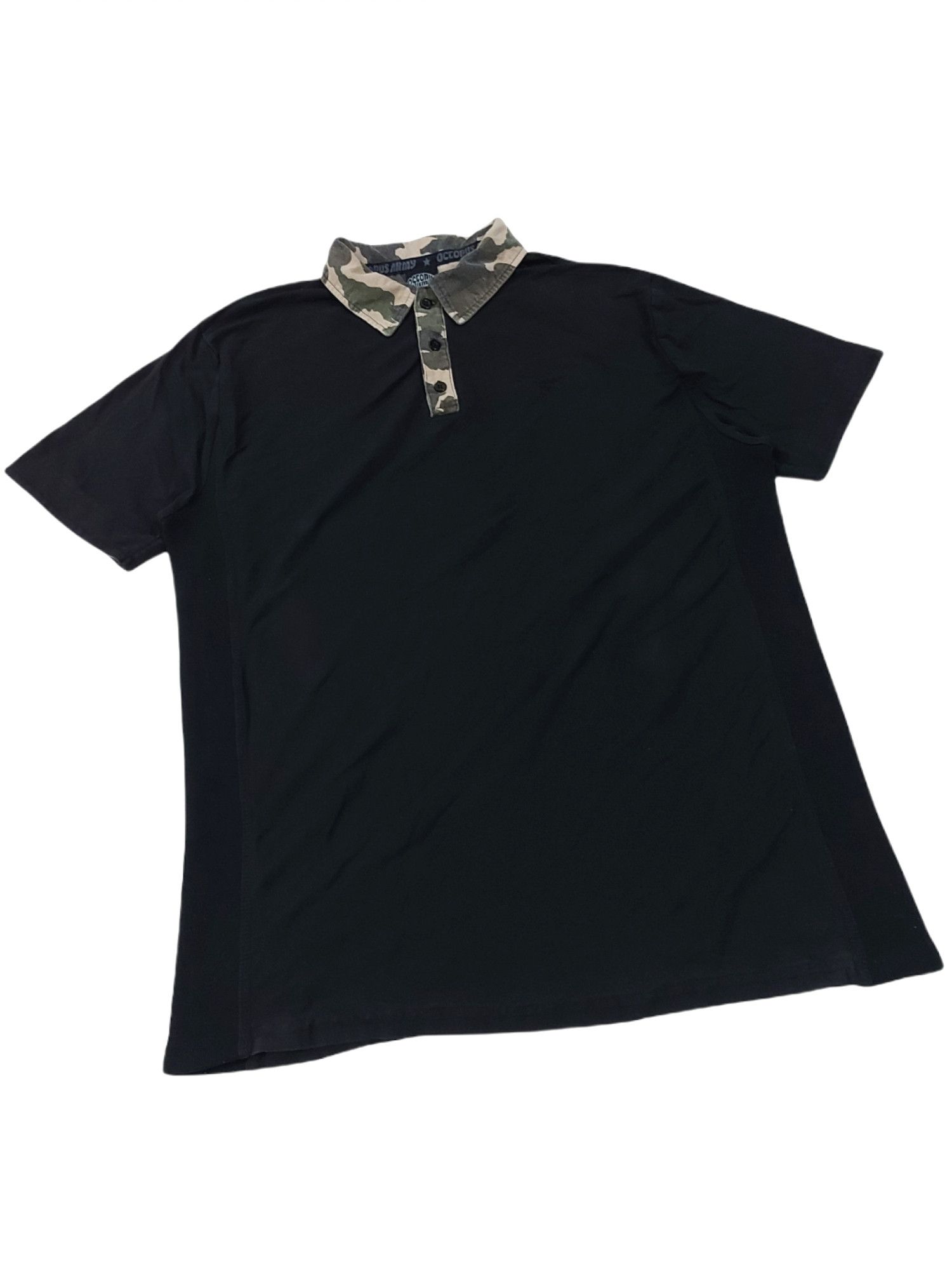 Japanese Brand × Octopus RARE! VTG OCTOPUS ARMY BLACK POLO Size US L / EU 52-54 / 3 - 4 Thumbnail