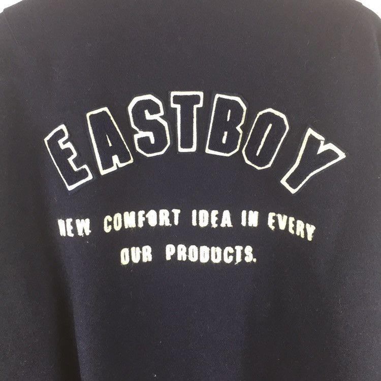 Japanese Brand Vintage Eastboy big spell out leather varsity jacket Size US M / EU 48-50 / 2 - 2 Thumbnail