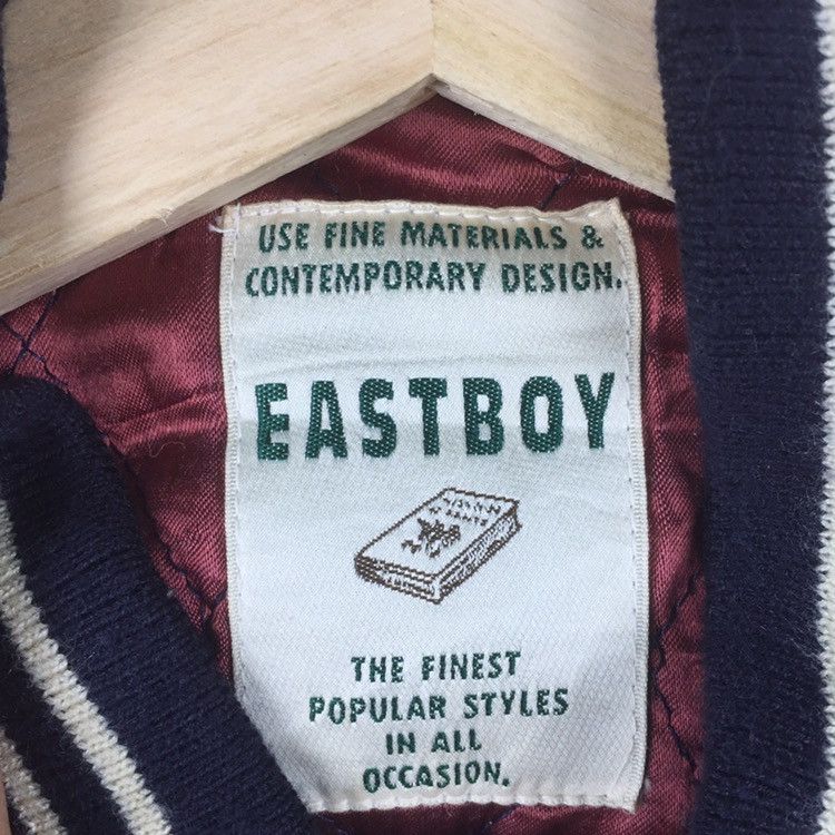 Japanese Brand Vintage Eastboy big spell out leather varsity jacket Size US M / EU 48-50 / 2 - 5 Thumbnail