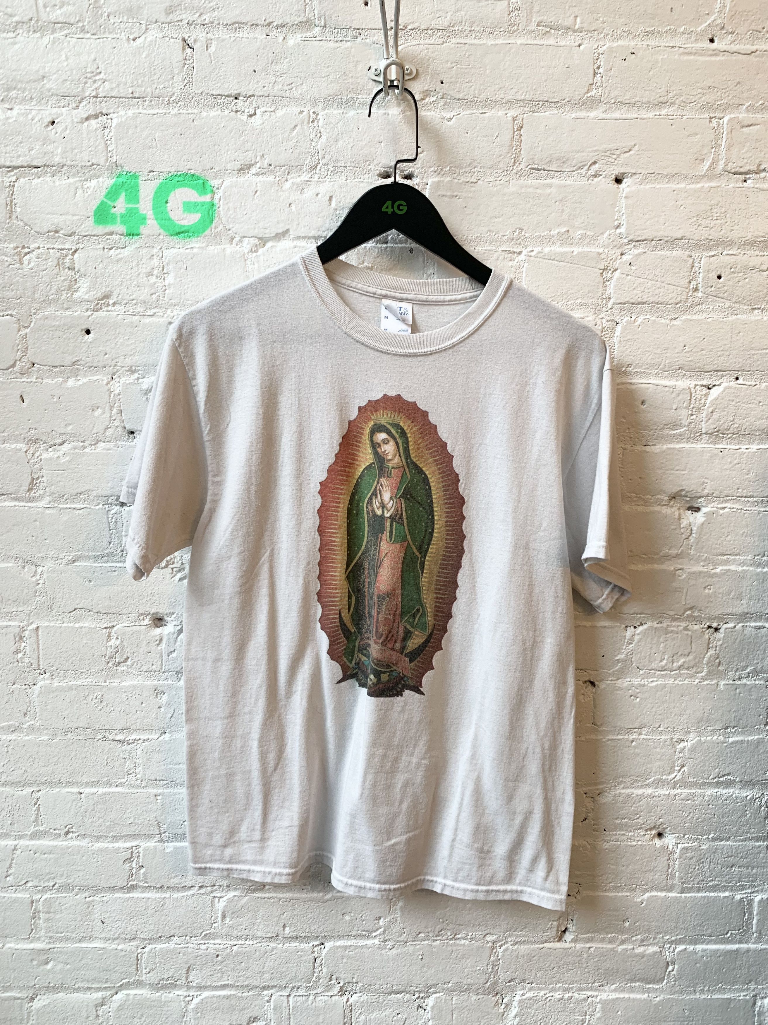 Vintage Vintage Praying Virgin Mary Religious Tee Size US M / EU 48-50 / 2 - 1 Thumbnail