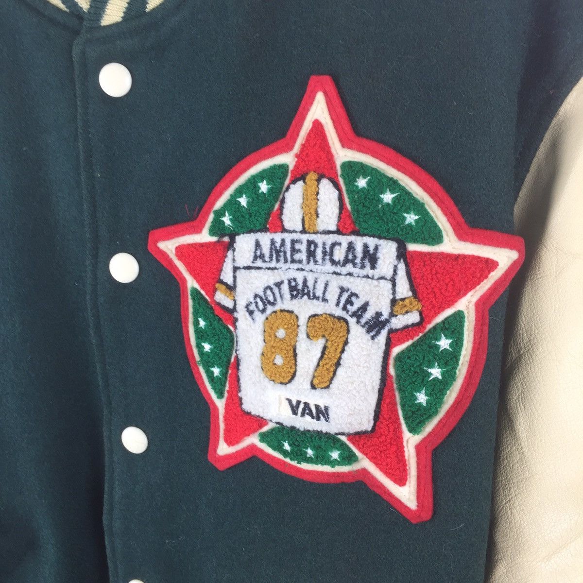 Van × Vintage Vintage Van varsity jacket big spell out Size US M / EU 48-50 / 2 - 4 Thumbnail