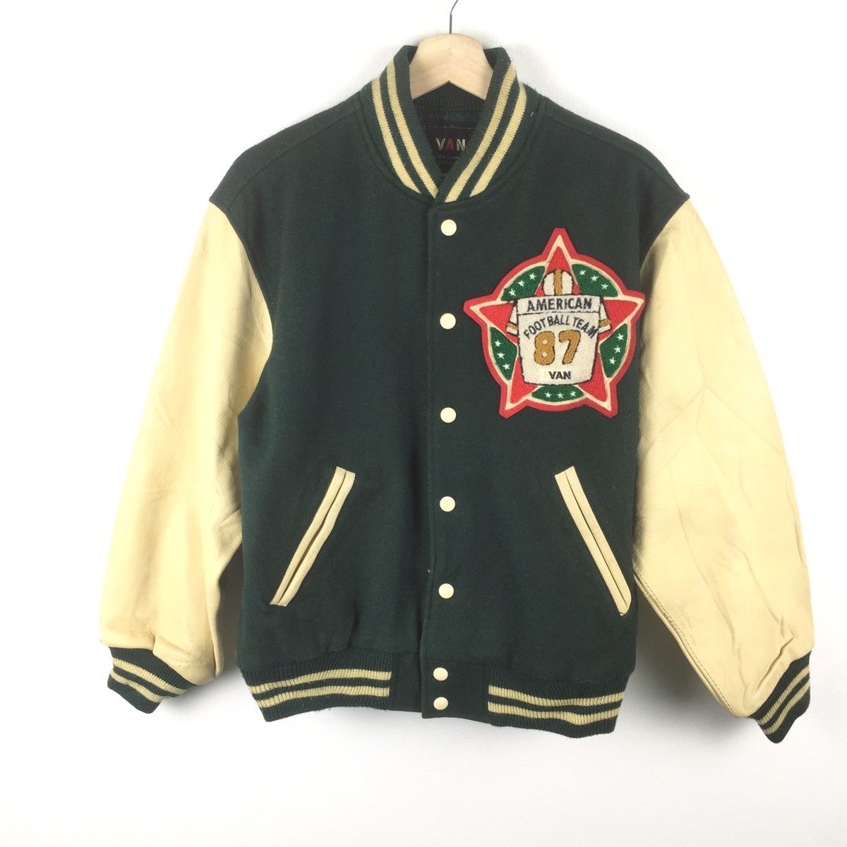 Van × Vintage Vintage Van varsity jacket big spell out Size US M / EU 48-50 / 2 - 3 Thumbnail