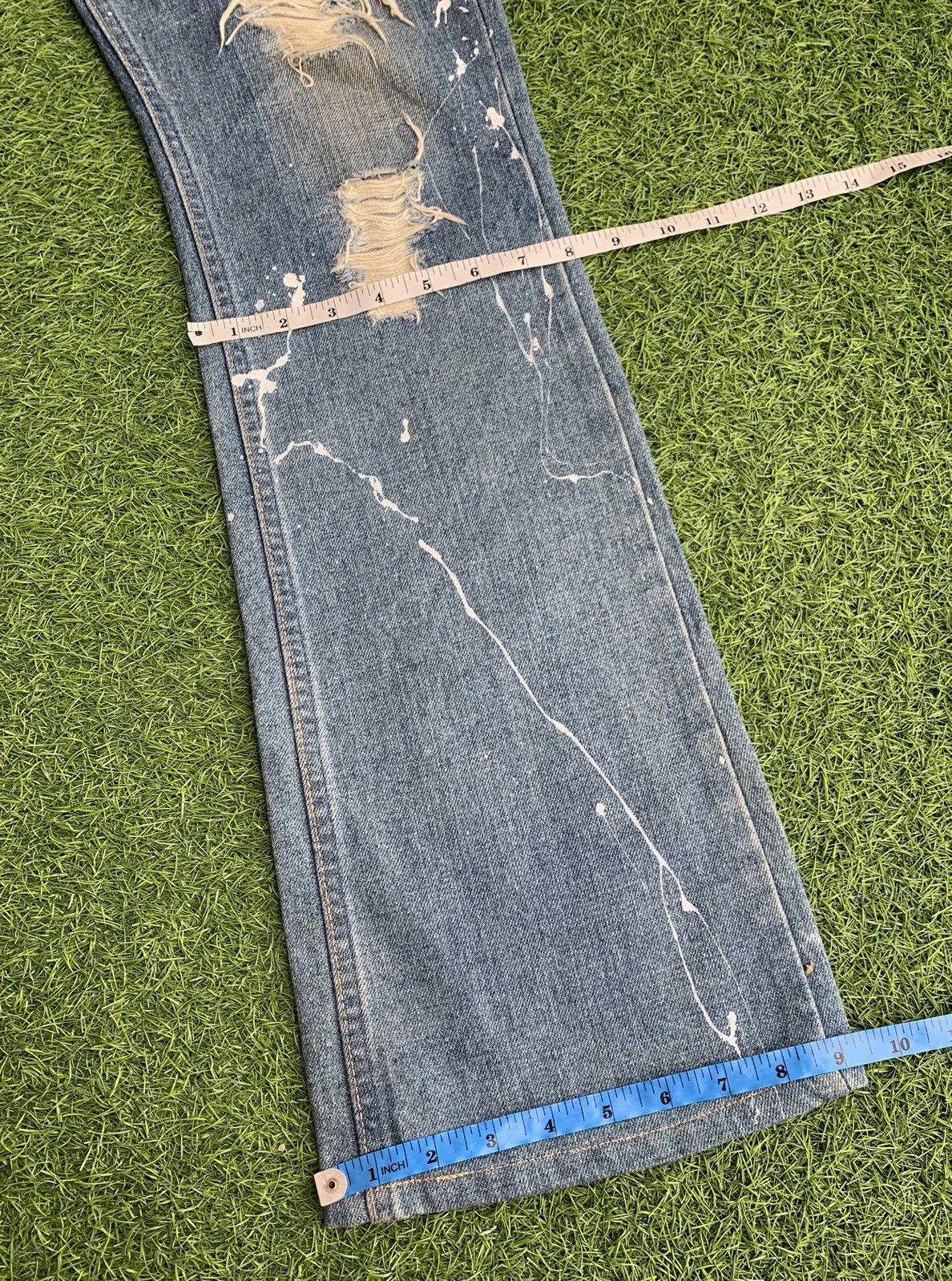 Levi's × Levi's Vintage Clothing Vintage Levis Distressed Denim Flares Size US 29 - 15 Thumbnail