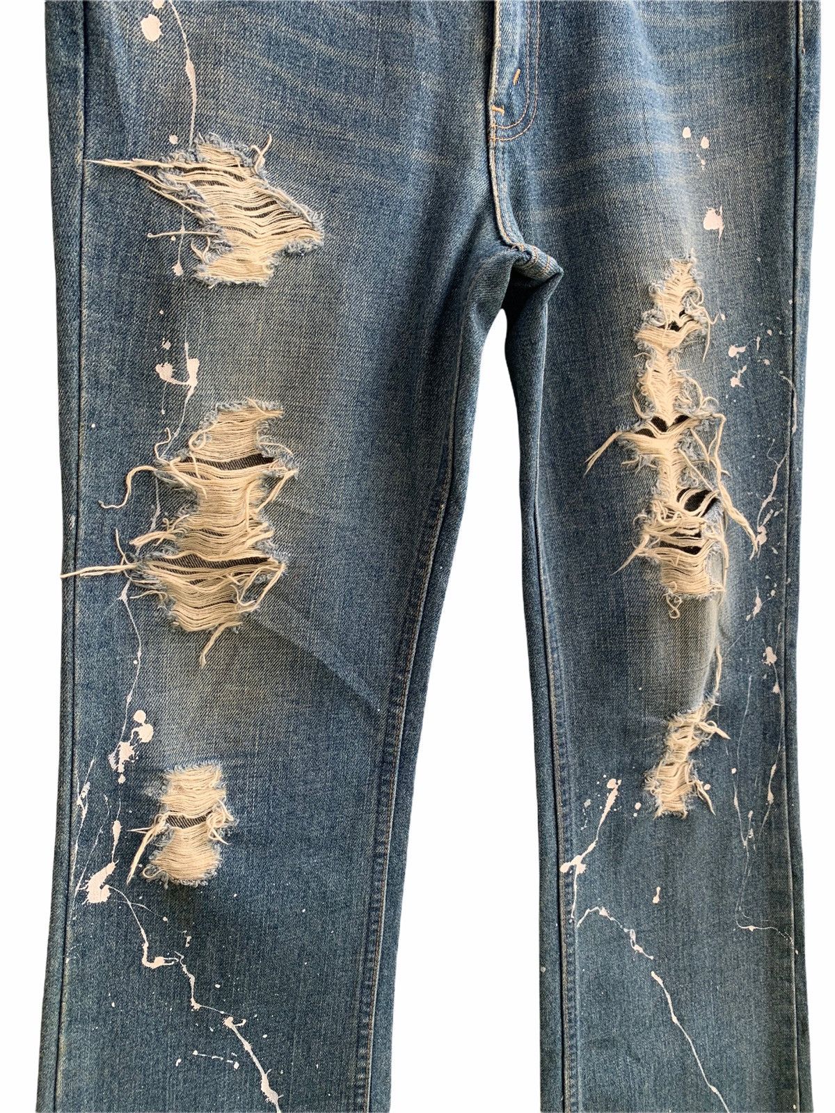 Levi's × Levi's Vintage Clothing Vintage Levis Distressed Denim Flares Size US 29 - 6 Thumbnail