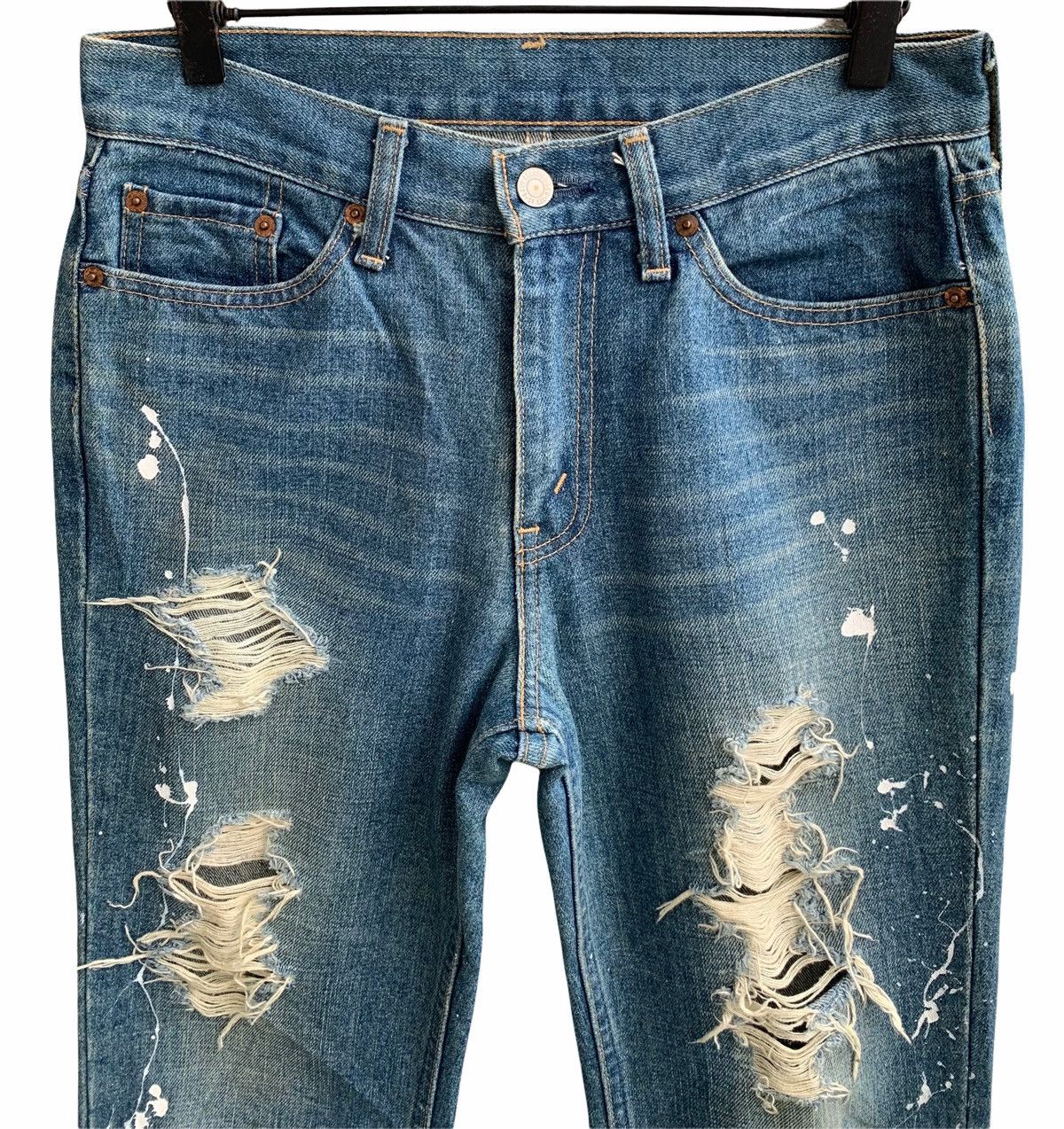 Levi's × Levi's Vintage Clothing Vintage Levis Distressed Denim Flares Size US 29 - 7 Thumbnail